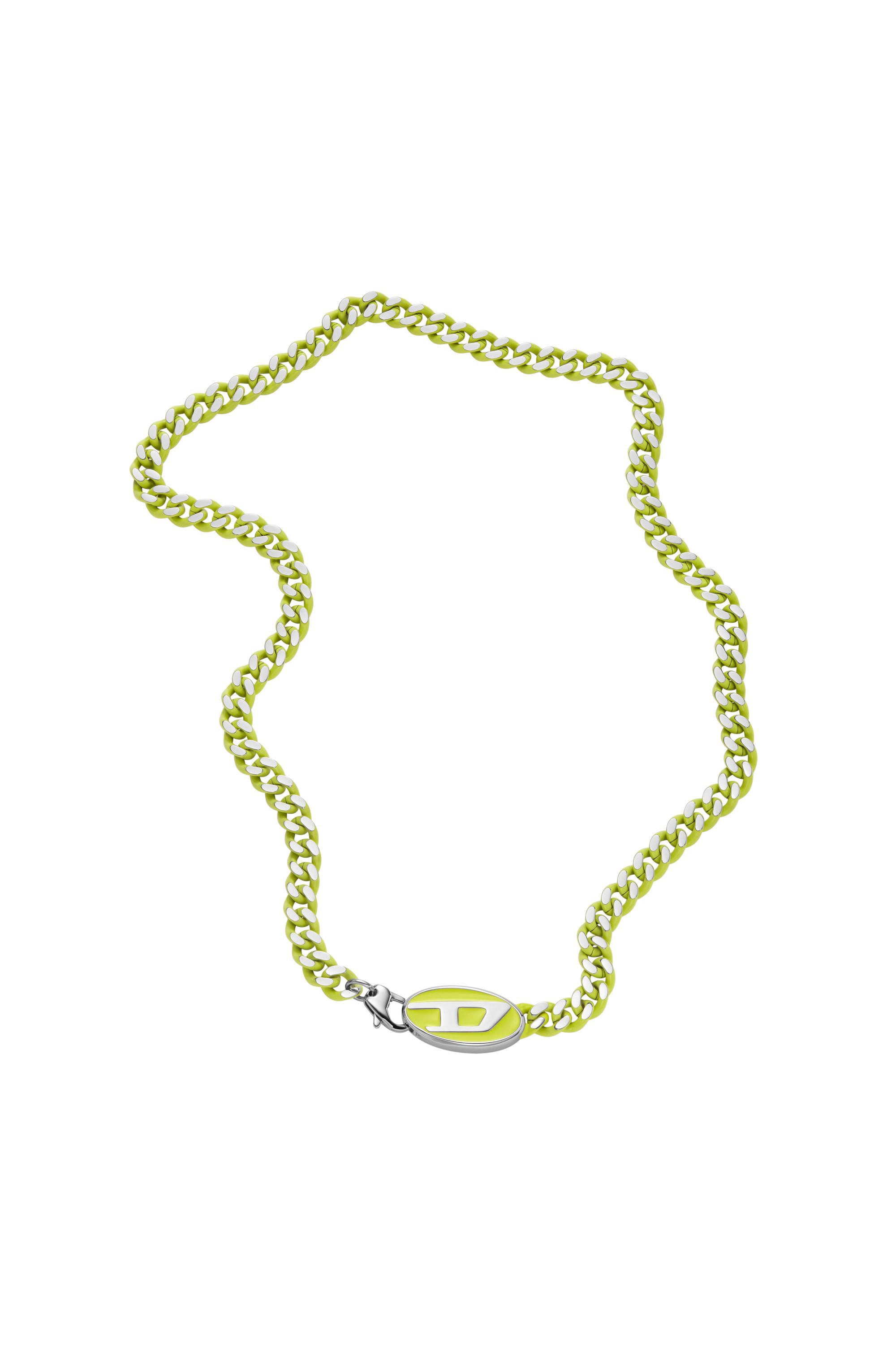 Diesel - DX1507, Unisex Stainless steel chain necklace in Yellow - Image 2