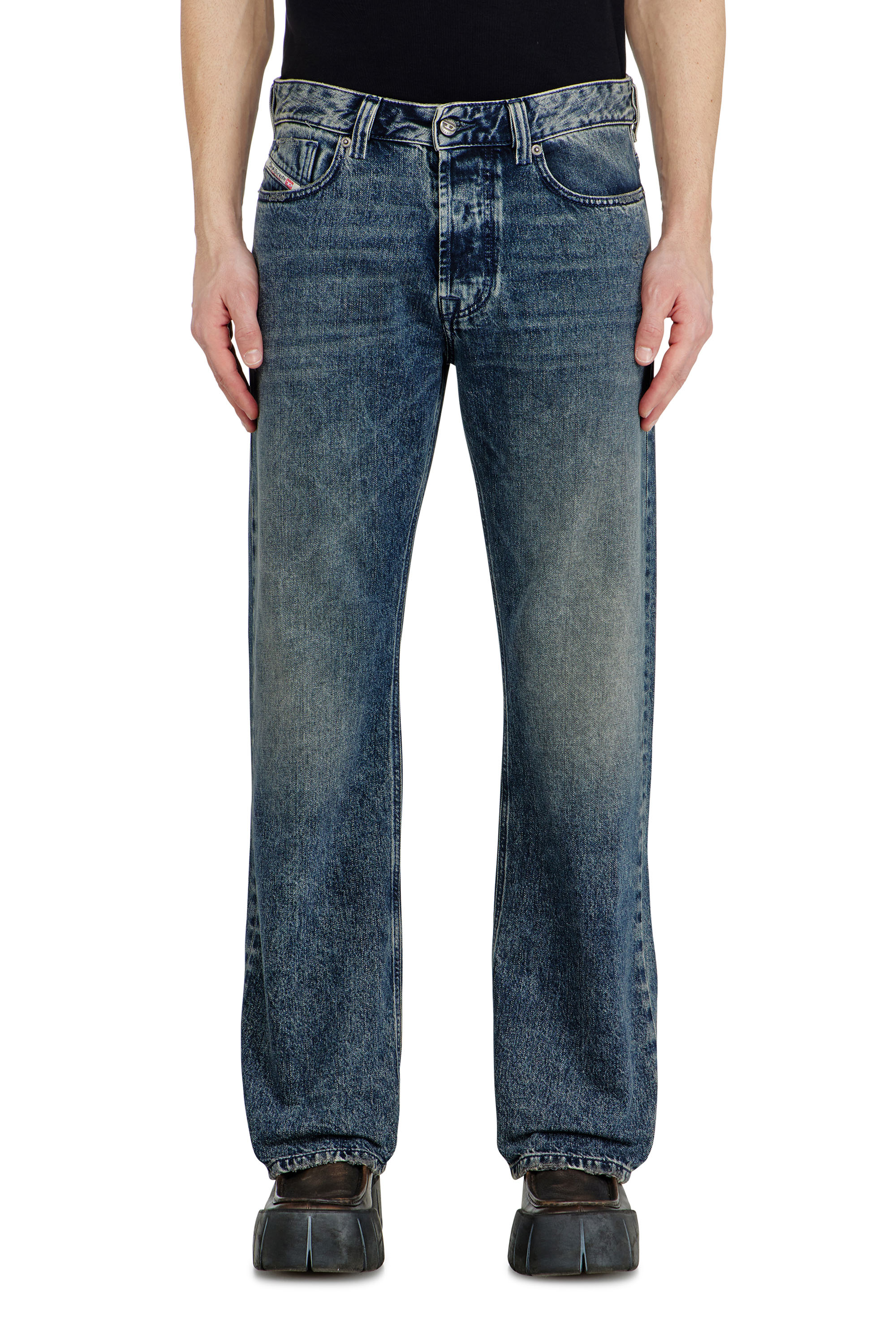 Diesel - Relaxed Jeans 1980 D-Eeper 09N68 Homme, Bleu Fonc&eacute; - Image 4
