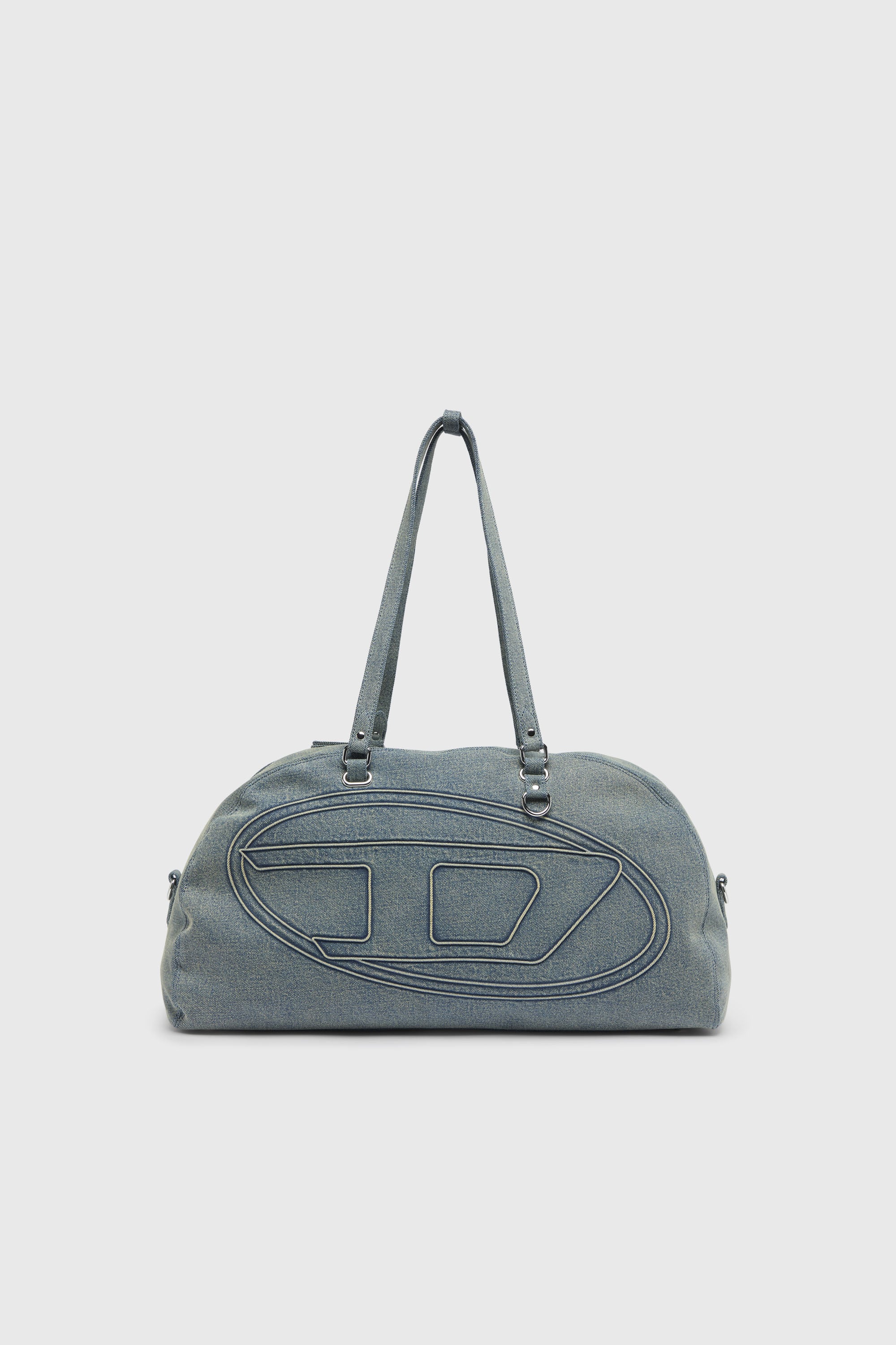 Diesel - 1DR DOME SOFT DUFFLE XL, 1DR Dome-Sac polochon en denim avec logo Oval D Mixte in Bleu - 1