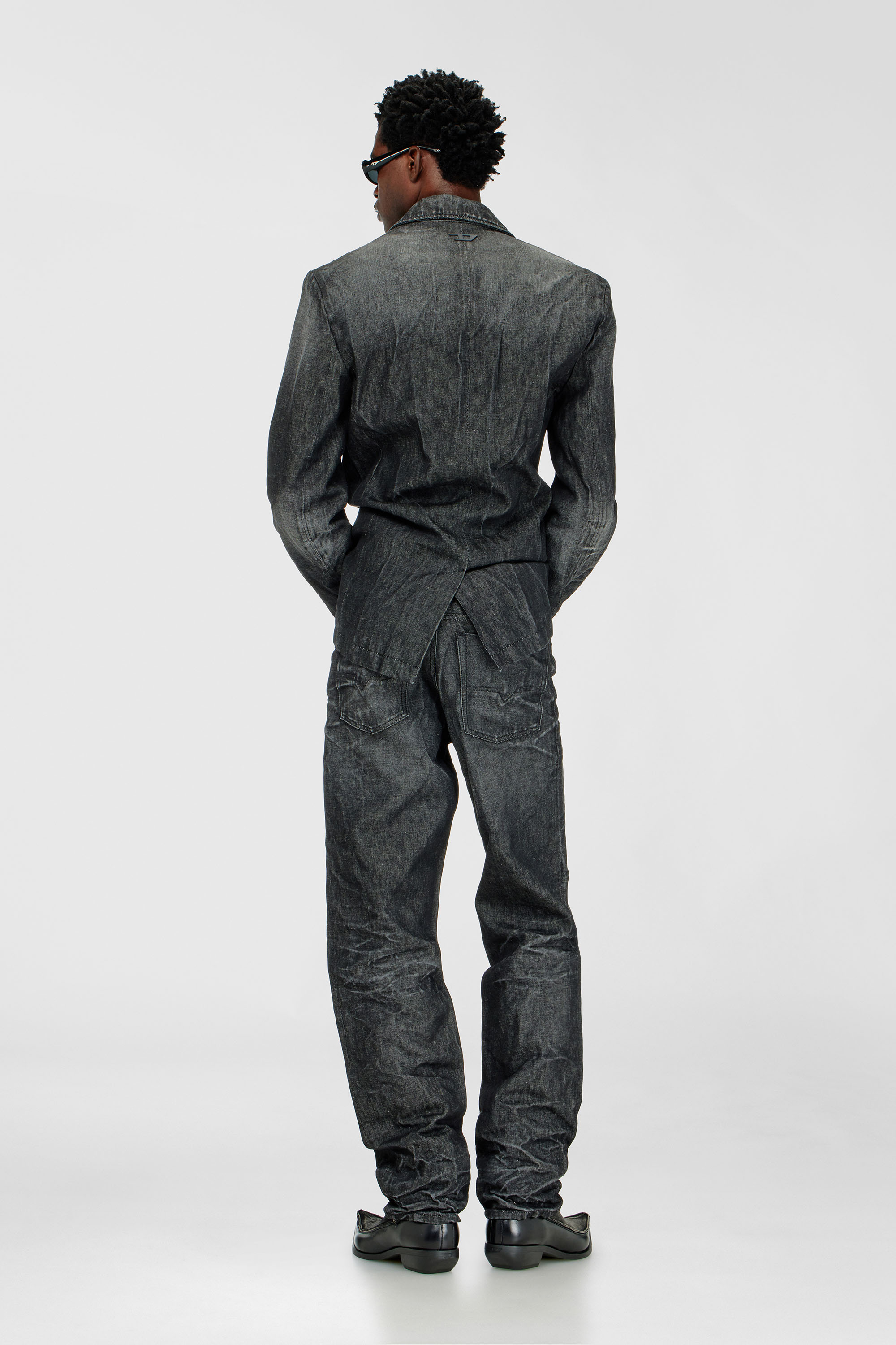 Diesel - Regular Jeans 1991 D-Voeed 09R39 Homme, Noir/Gris fonc&eacute; - Image 3