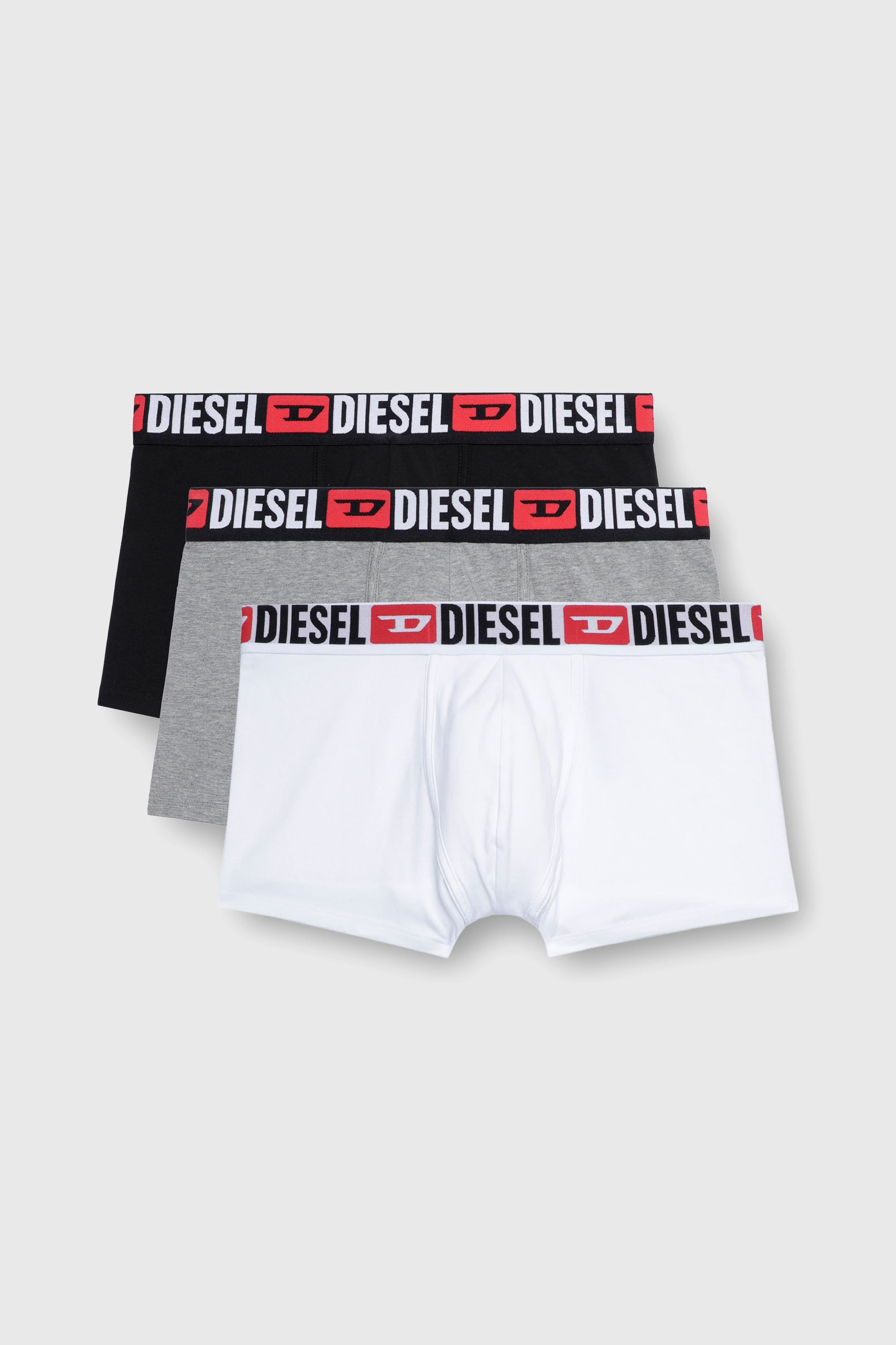 Diesel - UMBX-DAMIENTHREEPACK, Lot de trois boxers avec taille orn&eacute;e du logo sur toute la surface Homme in Polychrome - 1