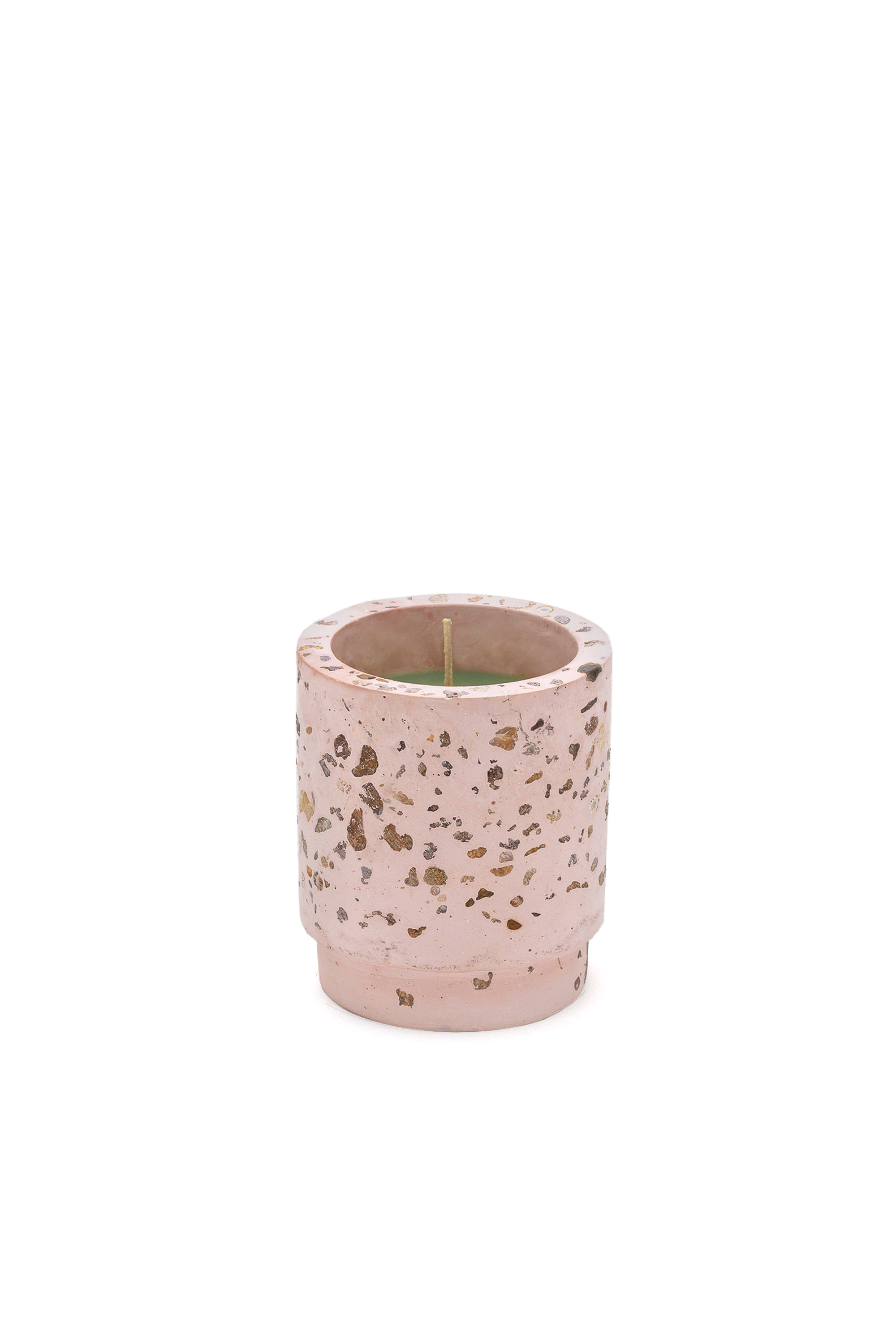 Diesel - 11151 HOME SCENTS, Unisex's Candle in cement jar "Diesel green possessed tropicalia" in Pink - 1