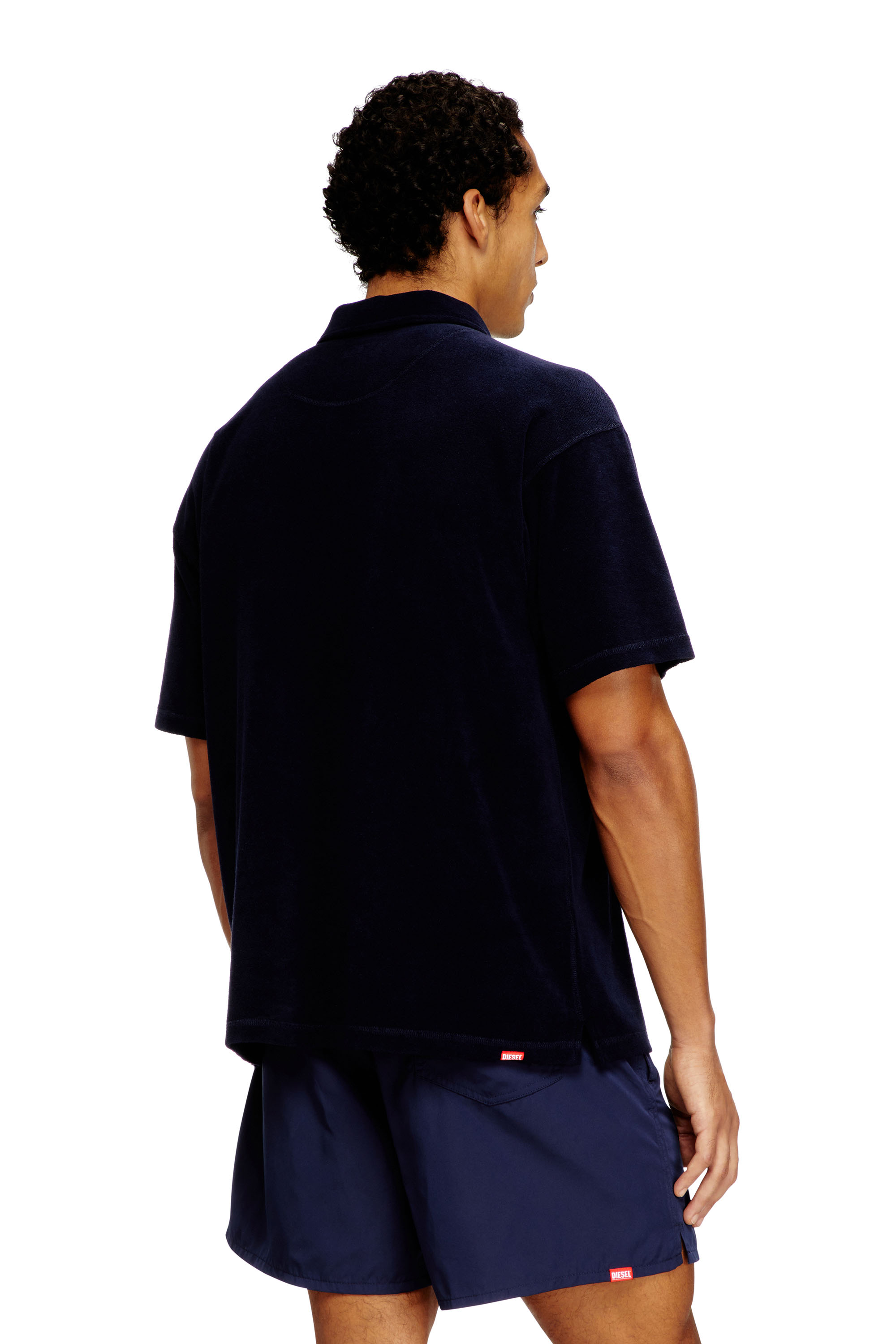 Diesel - JOSHUA-D-CORE, Chemise polo en coton éponge Homme in ToBeDefined - 4