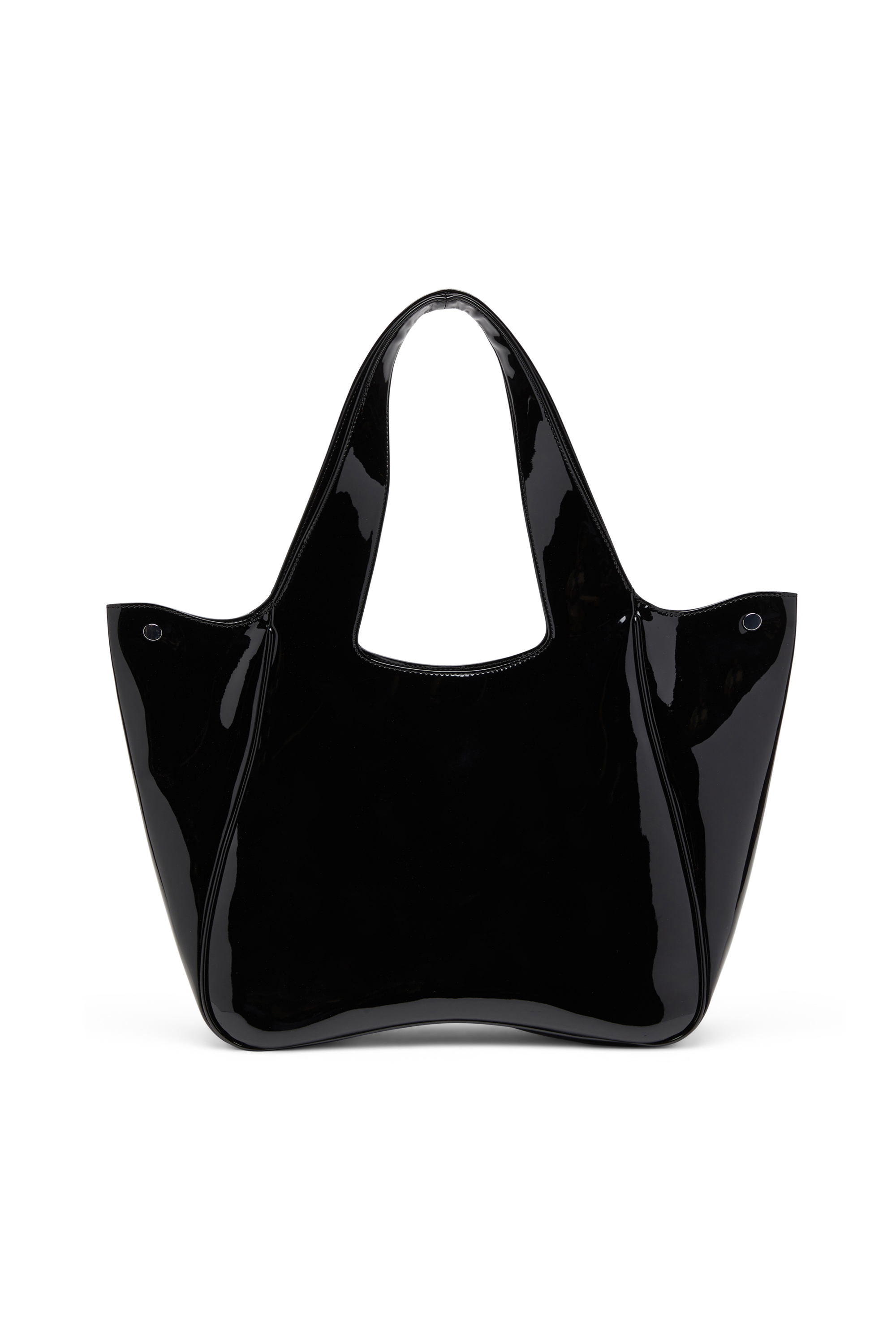 Diesel - PLAY SHOPPER EW, Play-Sac tote en PU brillant Femme in Noir - 2