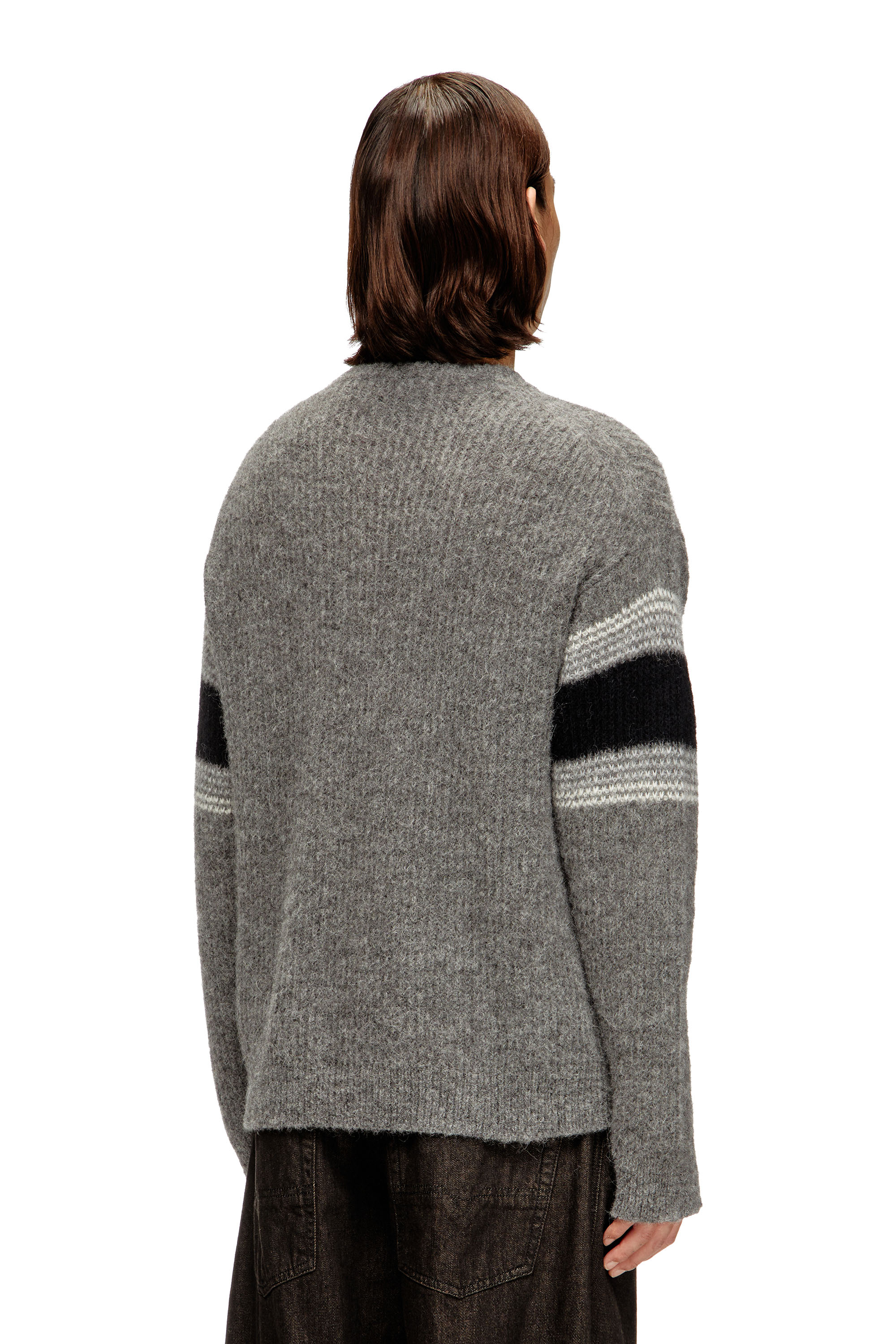 Diesel - K-SOREN, Pull rayé en mélange d'alpaga Homme in Polychrome - 4
