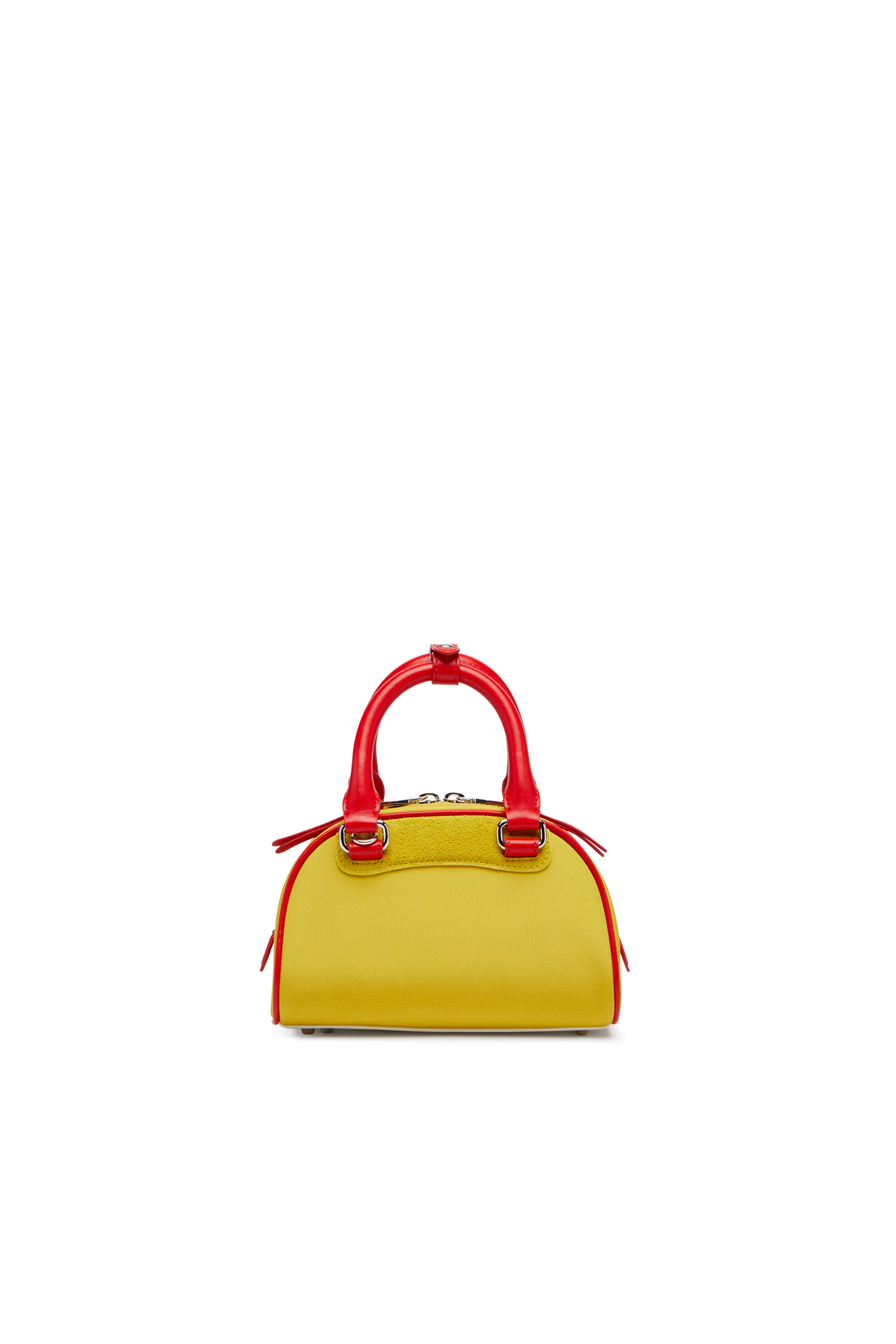 Diesel - 1DR DOME CROSSBODY, Mini sac bowling color-block Femme in Jaune - 2