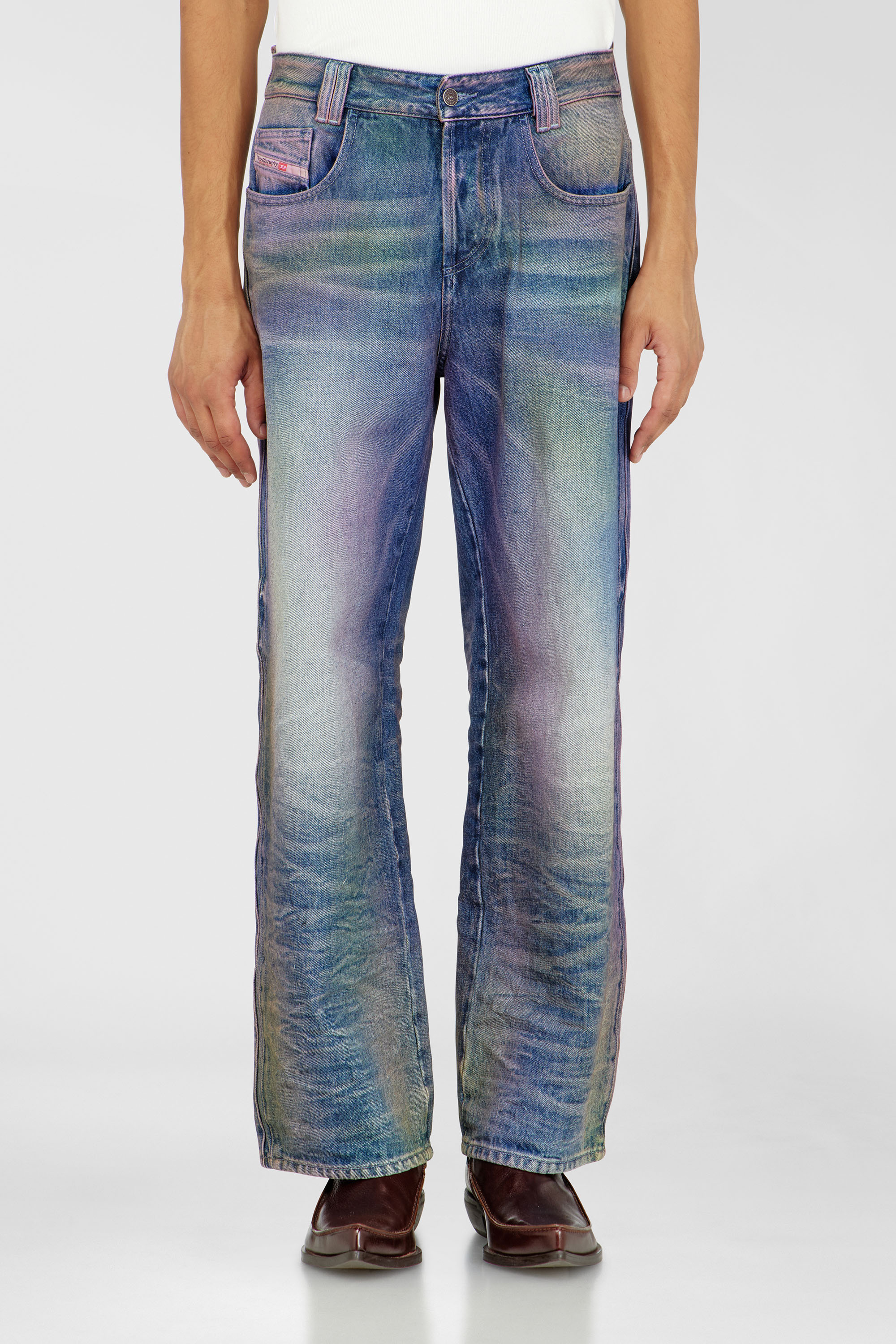 Diesel - Relaxed Jeans 1982 D-Hakou 007FW Mixte, Bleu moyen - Image 4