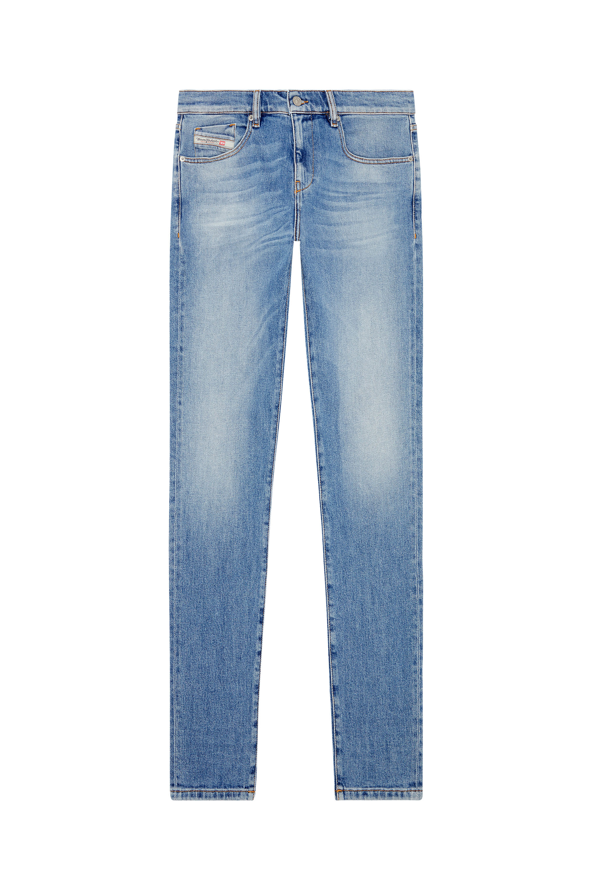 Diesel - 2019 D-Strukt 09F81 Slim Jeans, Bleu moyen - Image 5