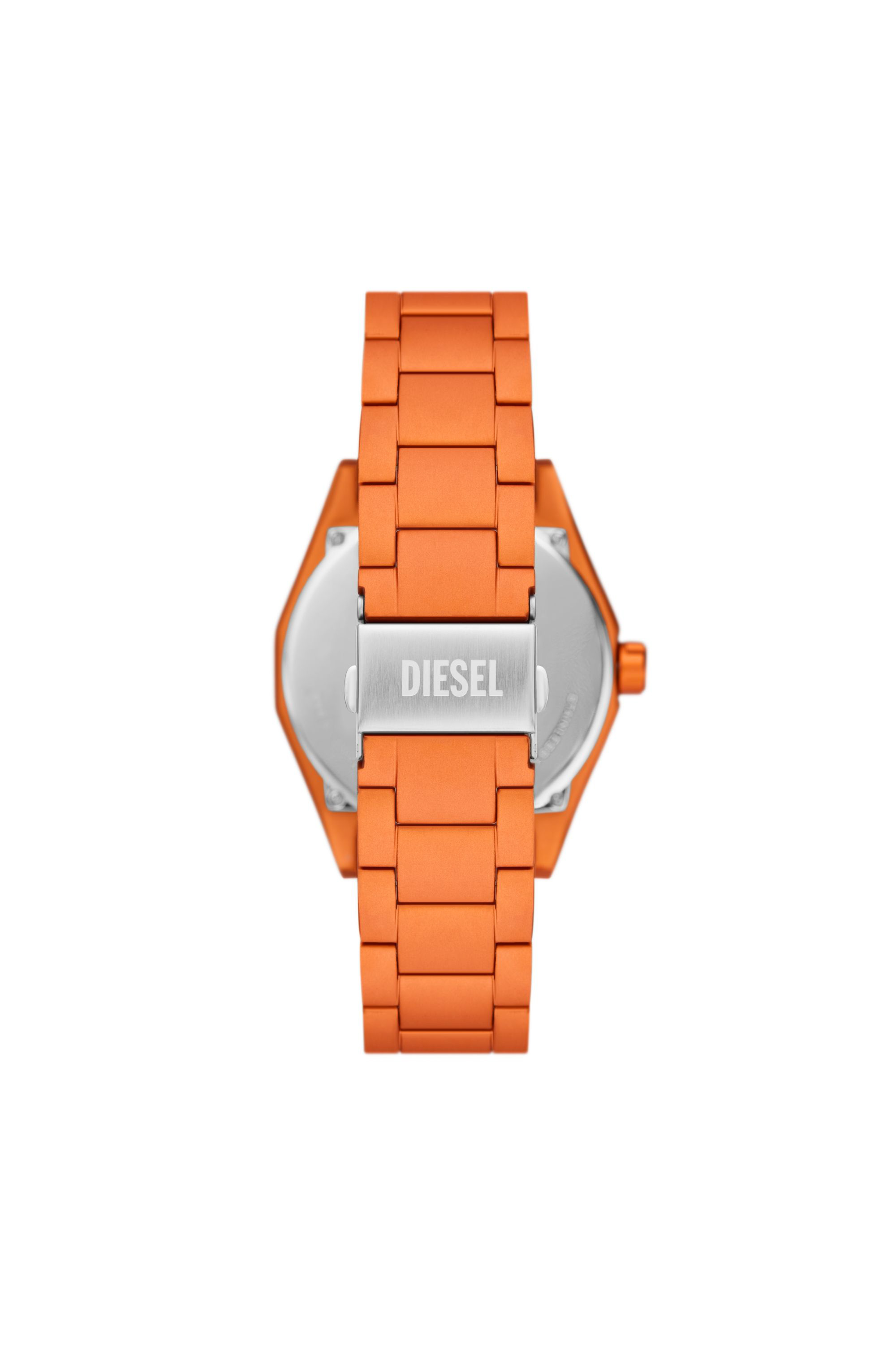 Diesel - DZ2209, Homme Montre Scraper à trois aiguilles en aluminium orange in Orange - Image 3