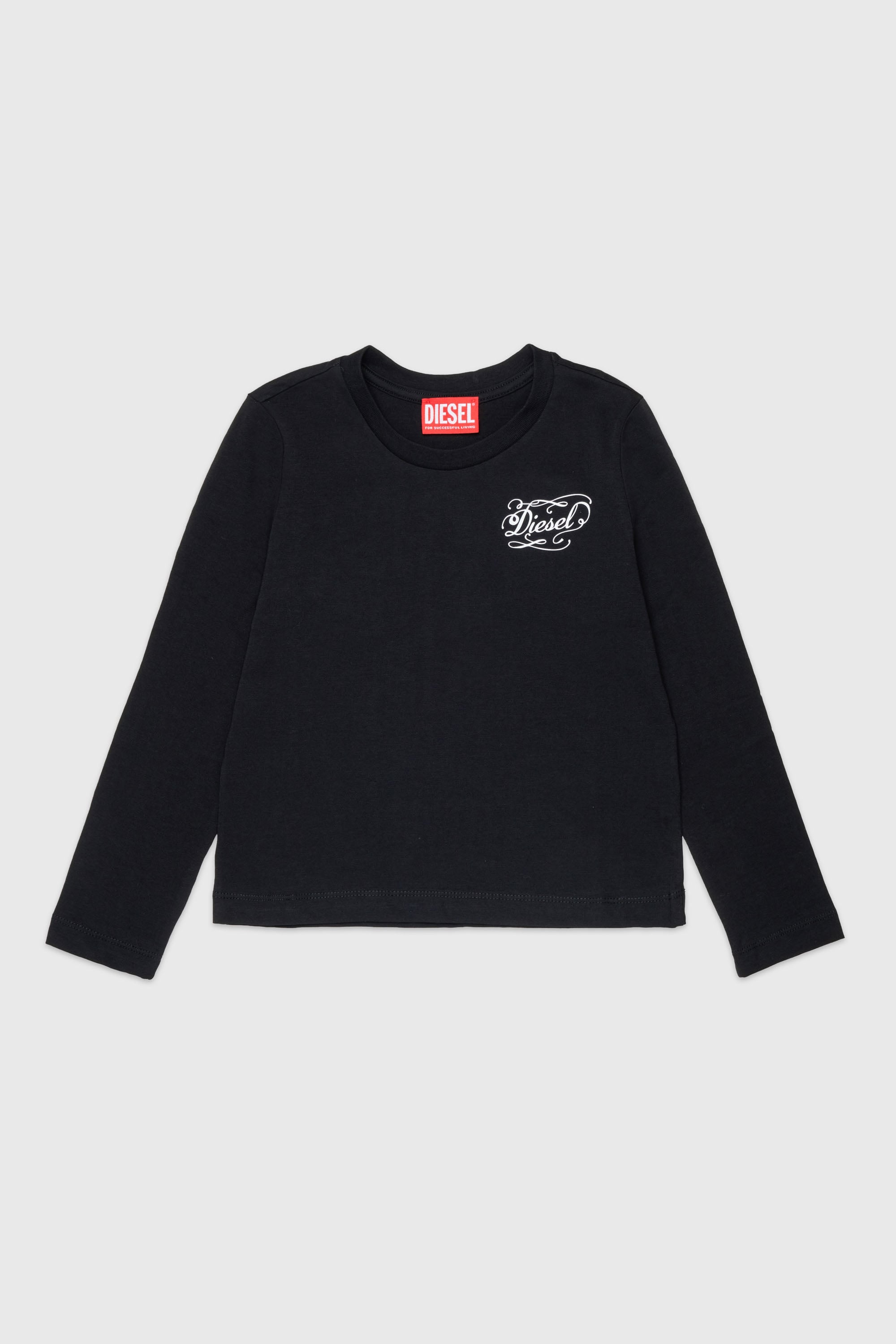 Diesel - TORSY, T-shirt &agrave; manches longues avec logo fantaisie Femme in Noir - 1