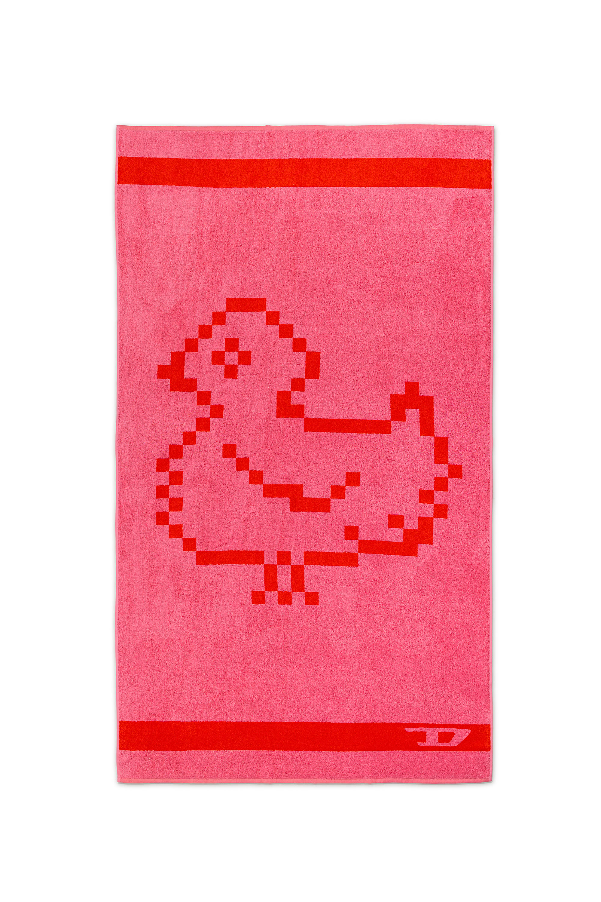 Diesel - 1018133  PIXEL TOYS 1 PINK/RED TOWEL, Serviette &eacute;ponge 100x180 cm Mixte in Rouge - 1
