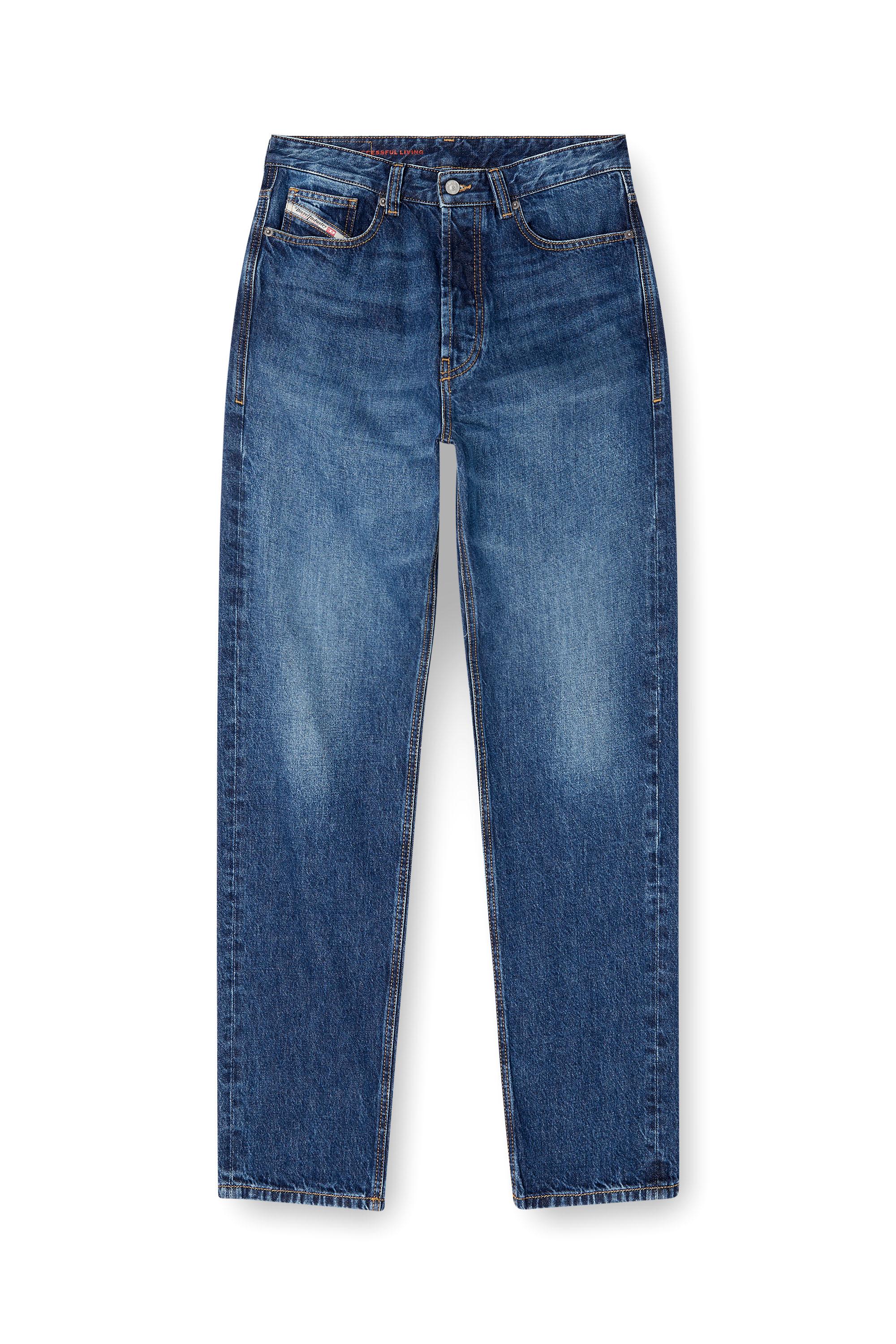 Diesel - Regular Jeans 2024 D-Macs 09I27 Homme, Bleu moyen - Image 3