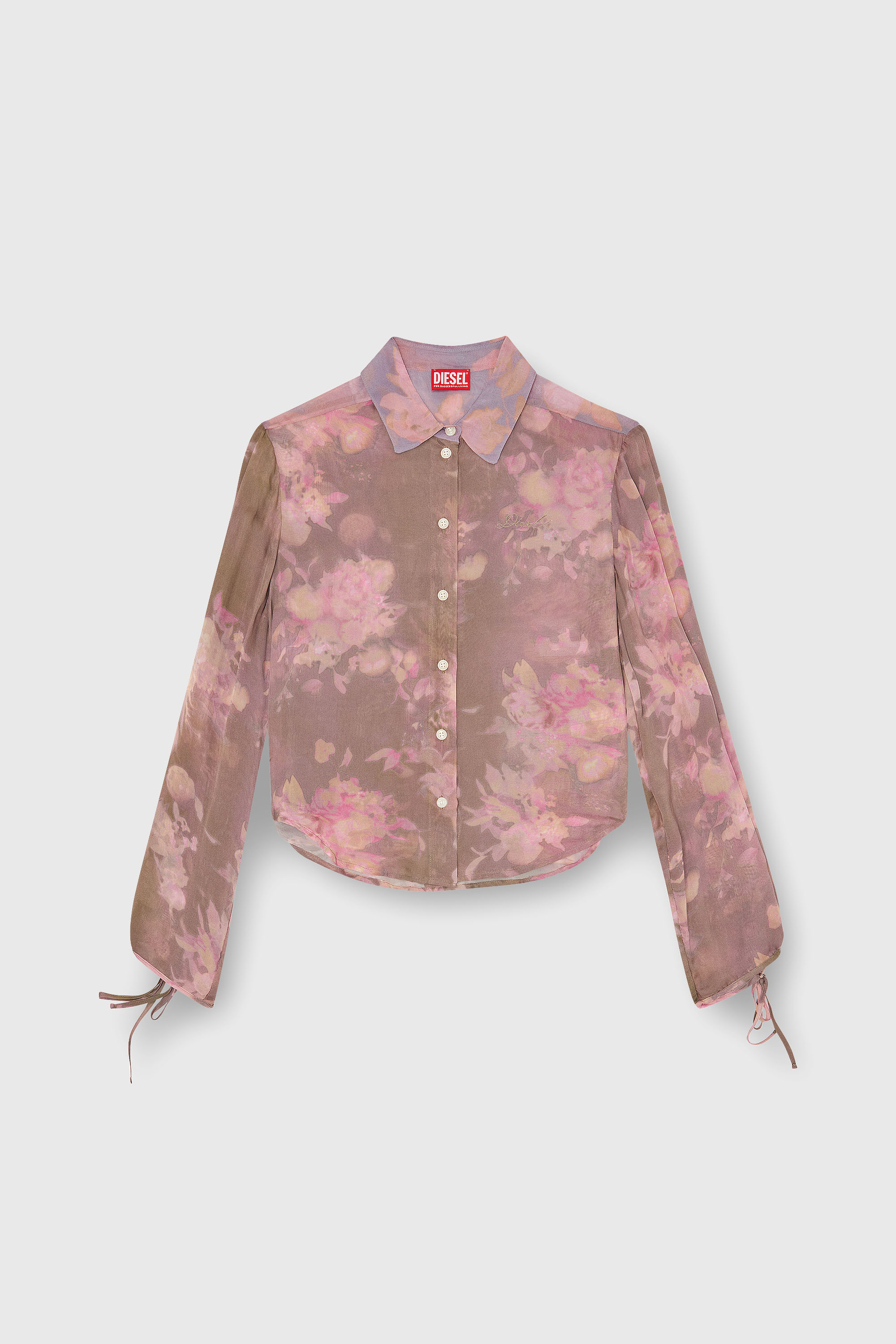 Diesel - C-LEVER, Chemisier en chiffon &agrave; imprim&eacute; floral all-over Femme in Polychrome - 2