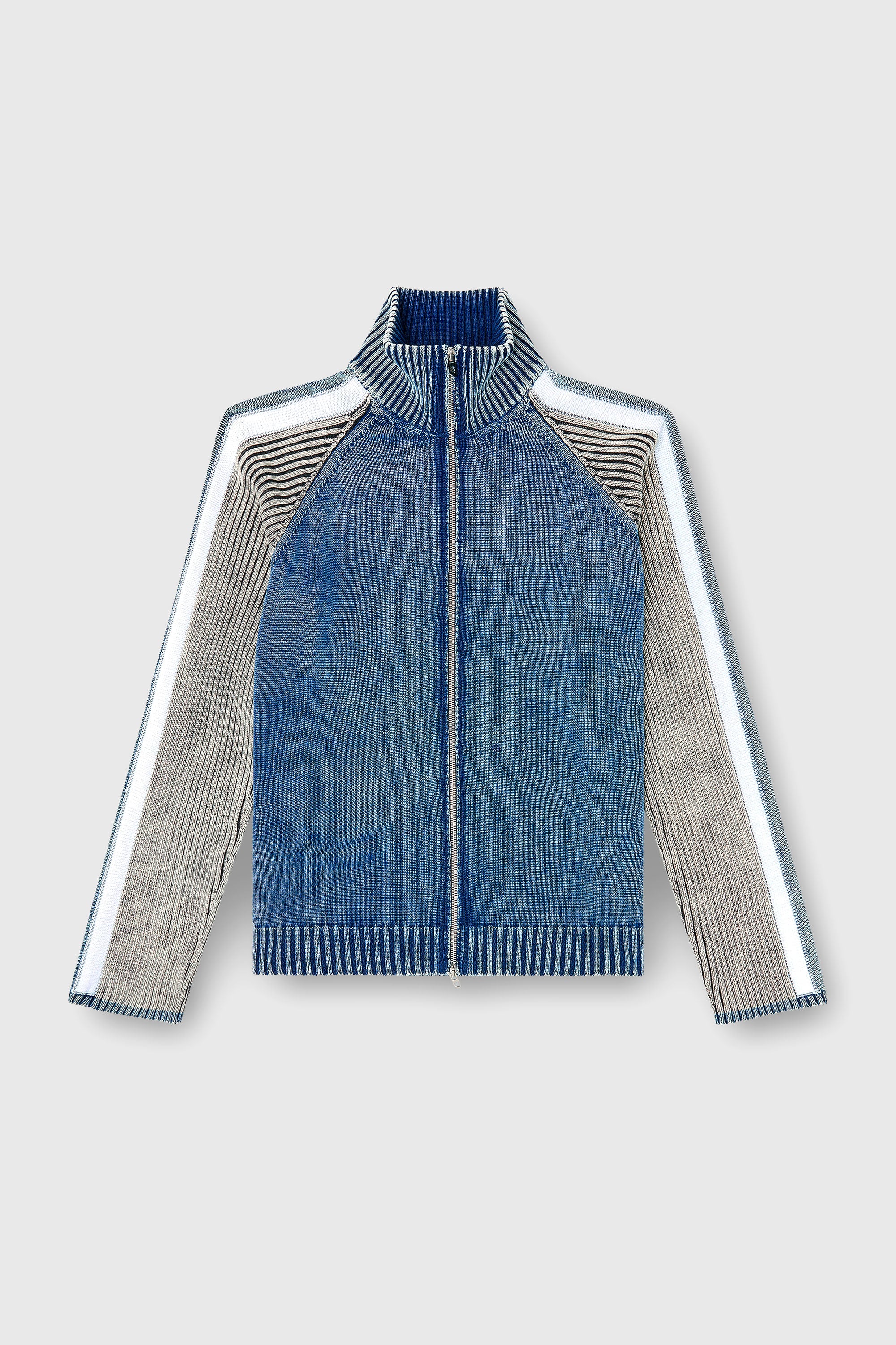 Diesel - K-HERONIMO, Cardigan zipp&eacute; avec bandes sportives Homme in Polychrome - 2