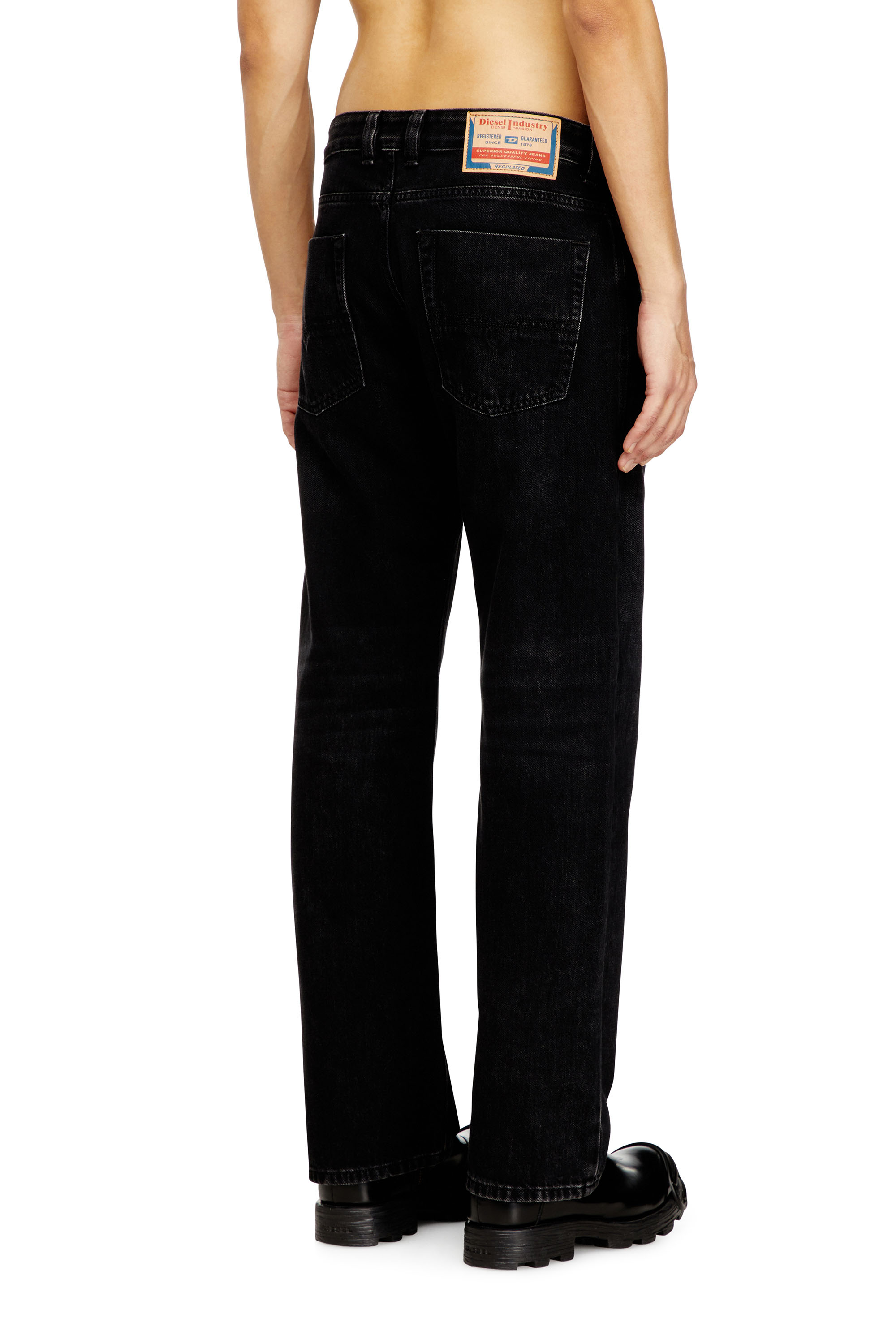 Diesel - Relaxed Jeans 1980 D-Eeper 09P09 Homme, Noir/Gris foncé - Image 4