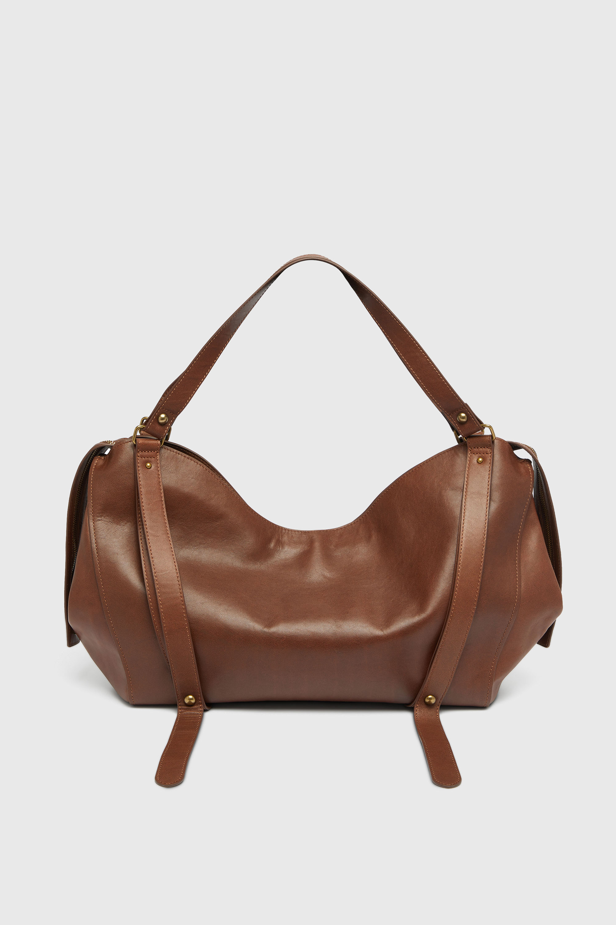 Diesel - D-ONE TOPHANDLE L, D-One-Sac large &agrave; poign&eacute;e sup&eacute;rieure en cuir trait&eacute; Mixte in Marron - 2