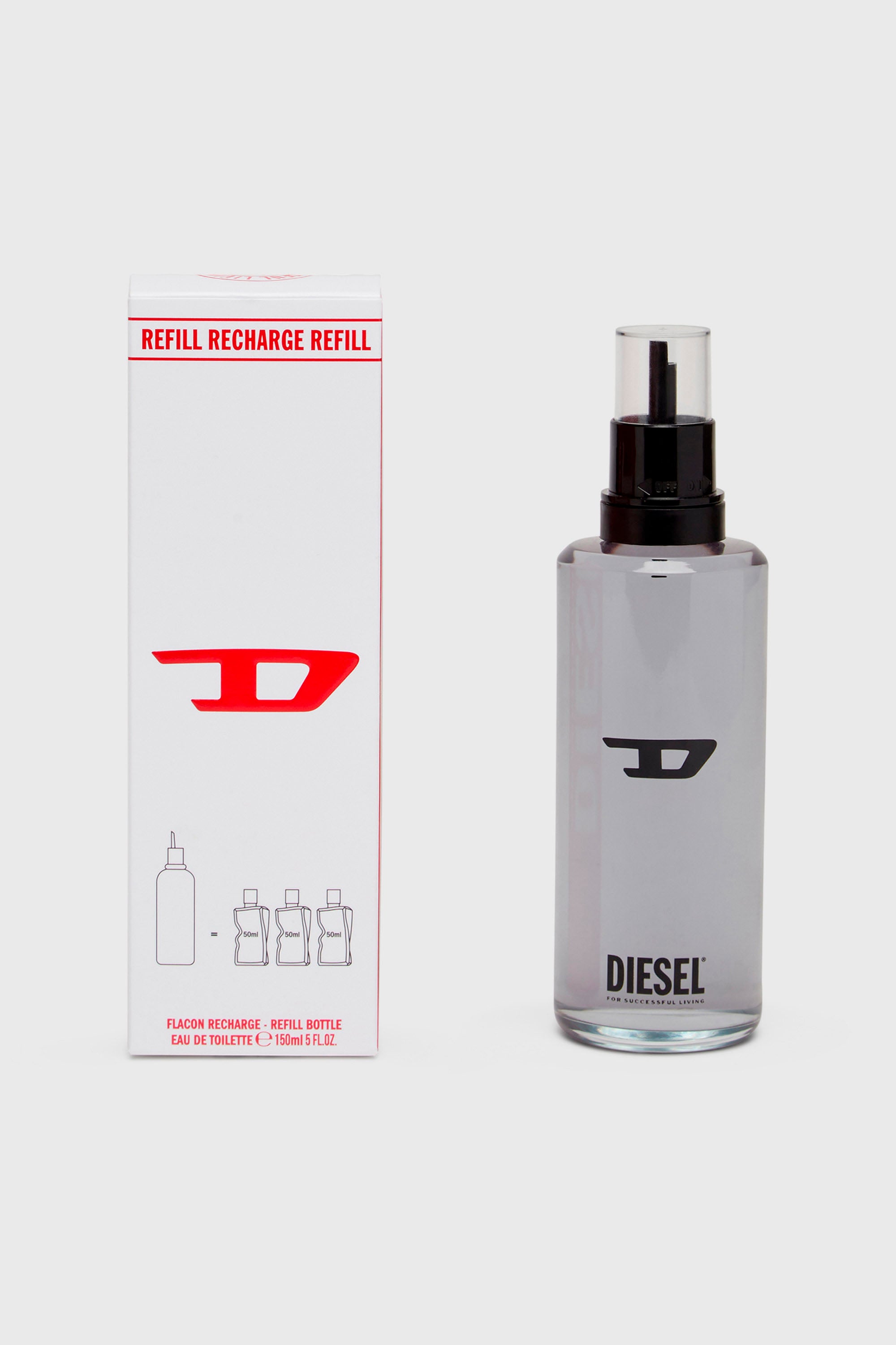 Diesel - D REFILL 150 ML LD866300 FRAGRANCE, D REFILL 150ml, Eau de Toilette Mixte in Gris - 2