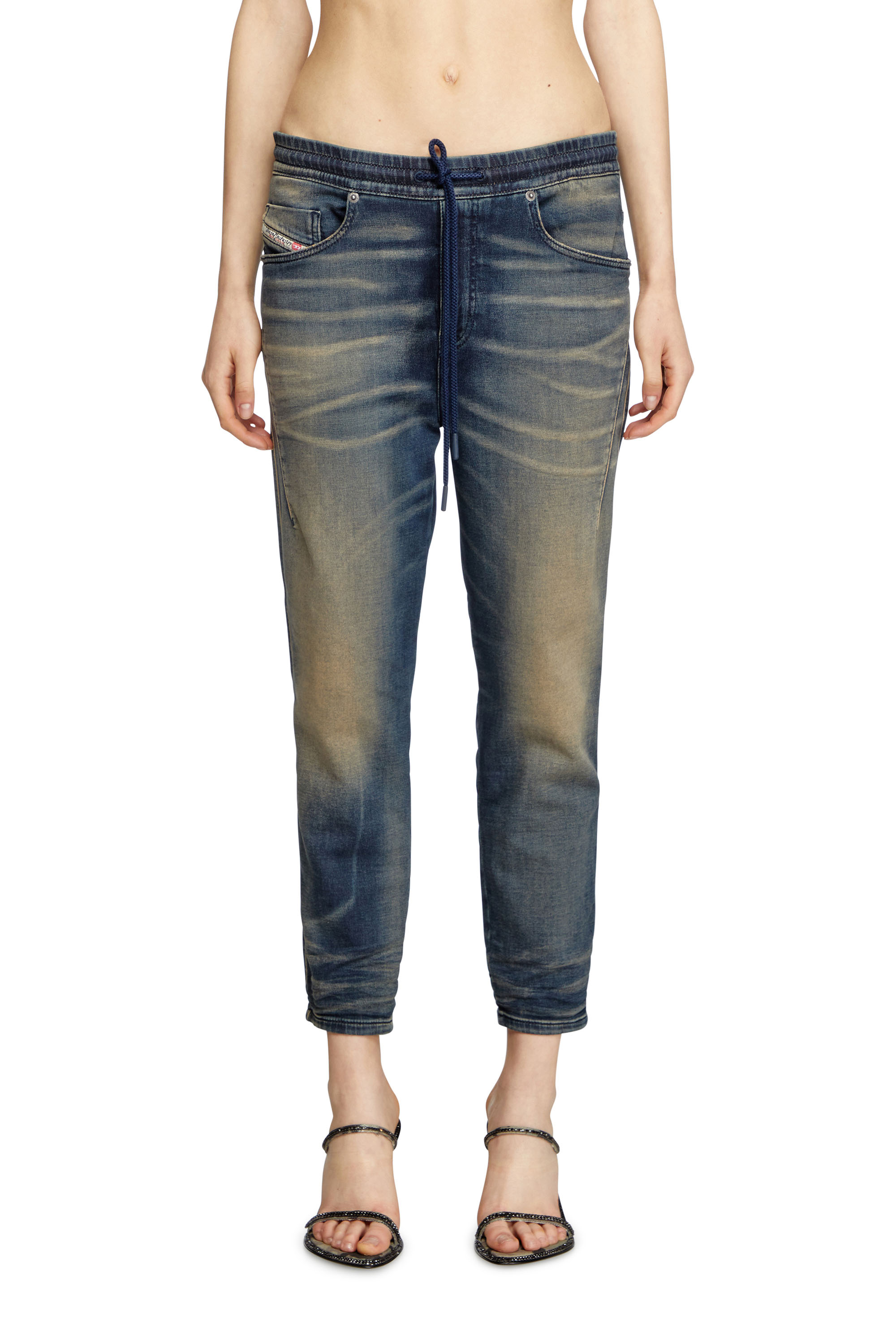 Diesel - Regular 2041 D-Fayza Joggjeans® 068PM Femme, Bleu Foncé - Image 1