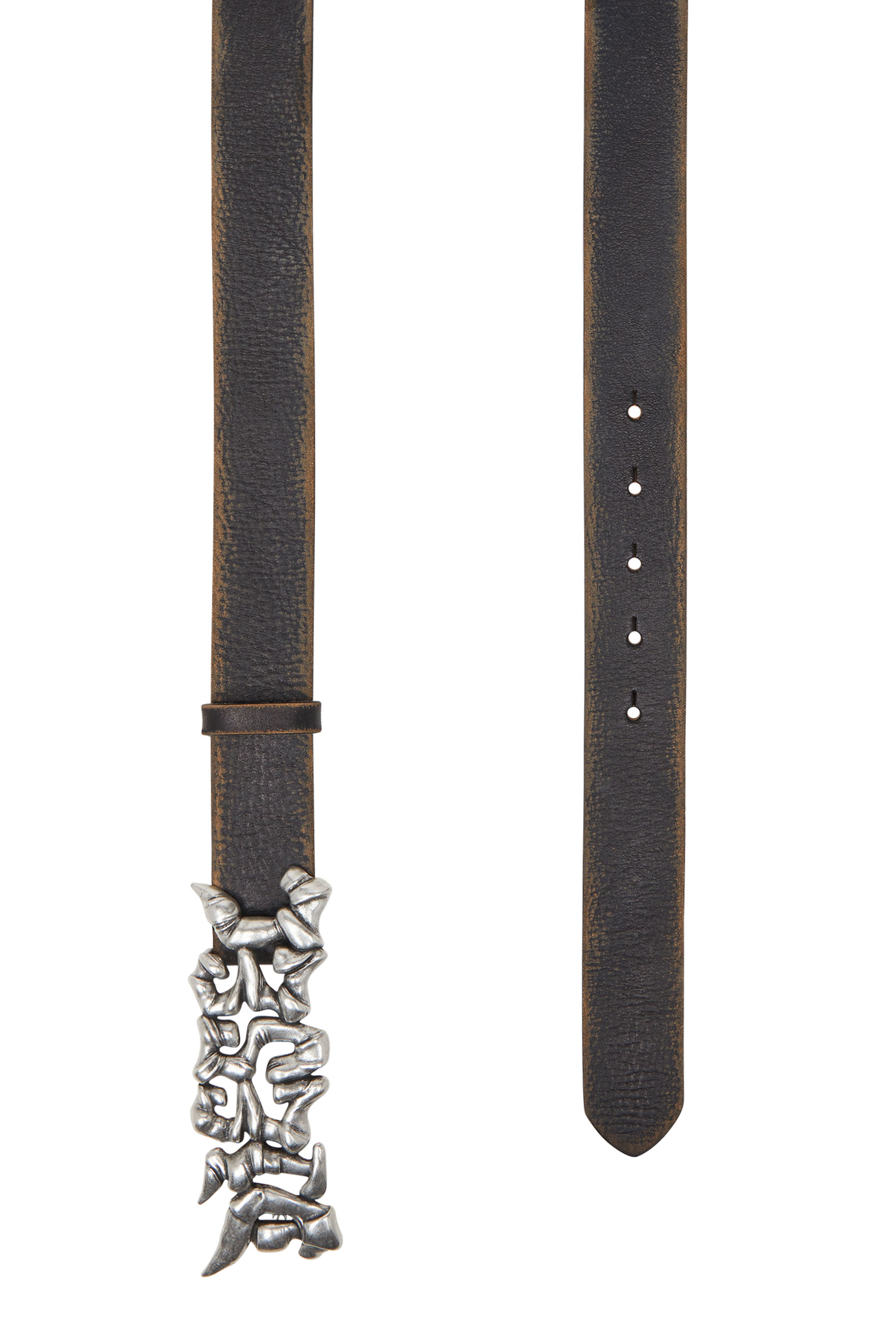 Diesel - B-GRAFFITI, Ceinture de 3,5 cm en cuir traité avec boucle style graffiti Mixte in Polychrome - 2
