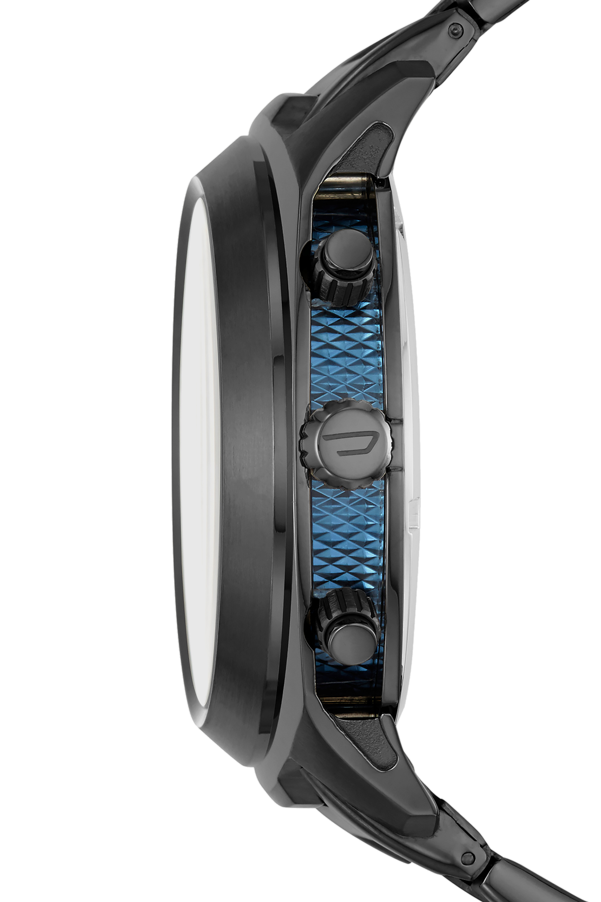 Diesel - DZ4510, Tumbler montre chronographe en acier inoxydable gris plomb Homme in Noir - 2