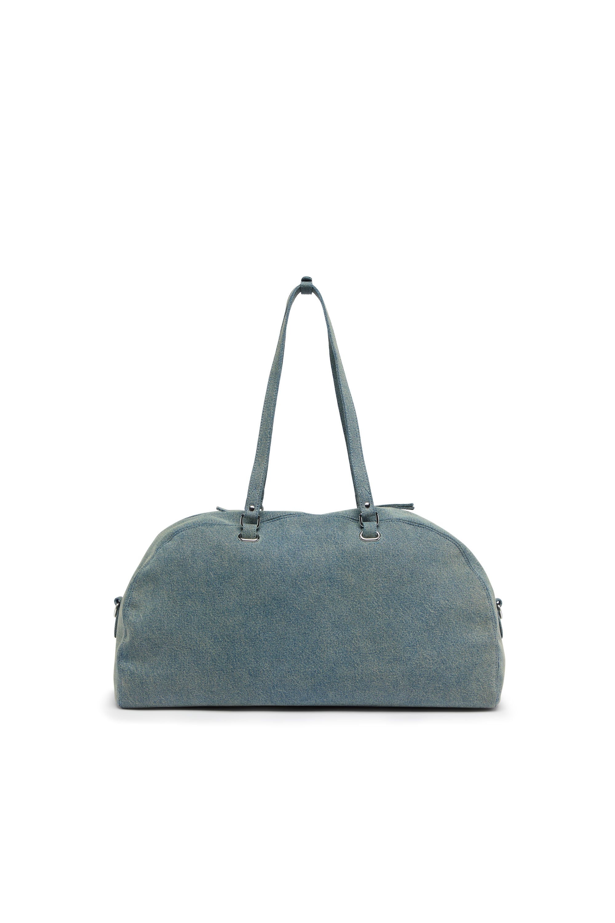 Diesel - 1DR DOME SOFT DUFFLE XL, Unisex's 1DR Dome-Duffle bag in denim with Oval D logo in Light Blue - 3