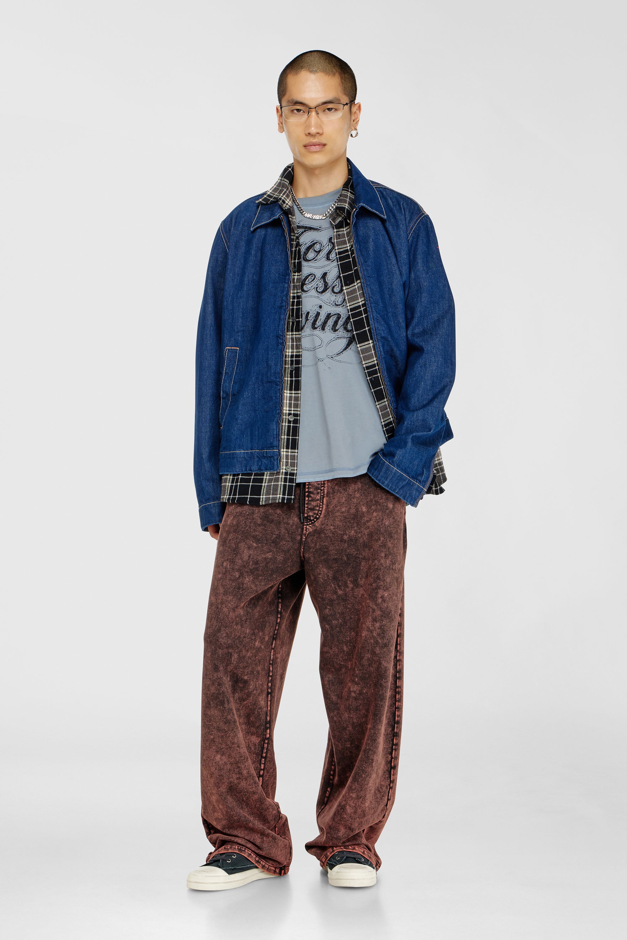 Diesel - T-BOXT-AA8, T-shirt avec imprim&eacute; For Successful Living Homme in Gris - 2