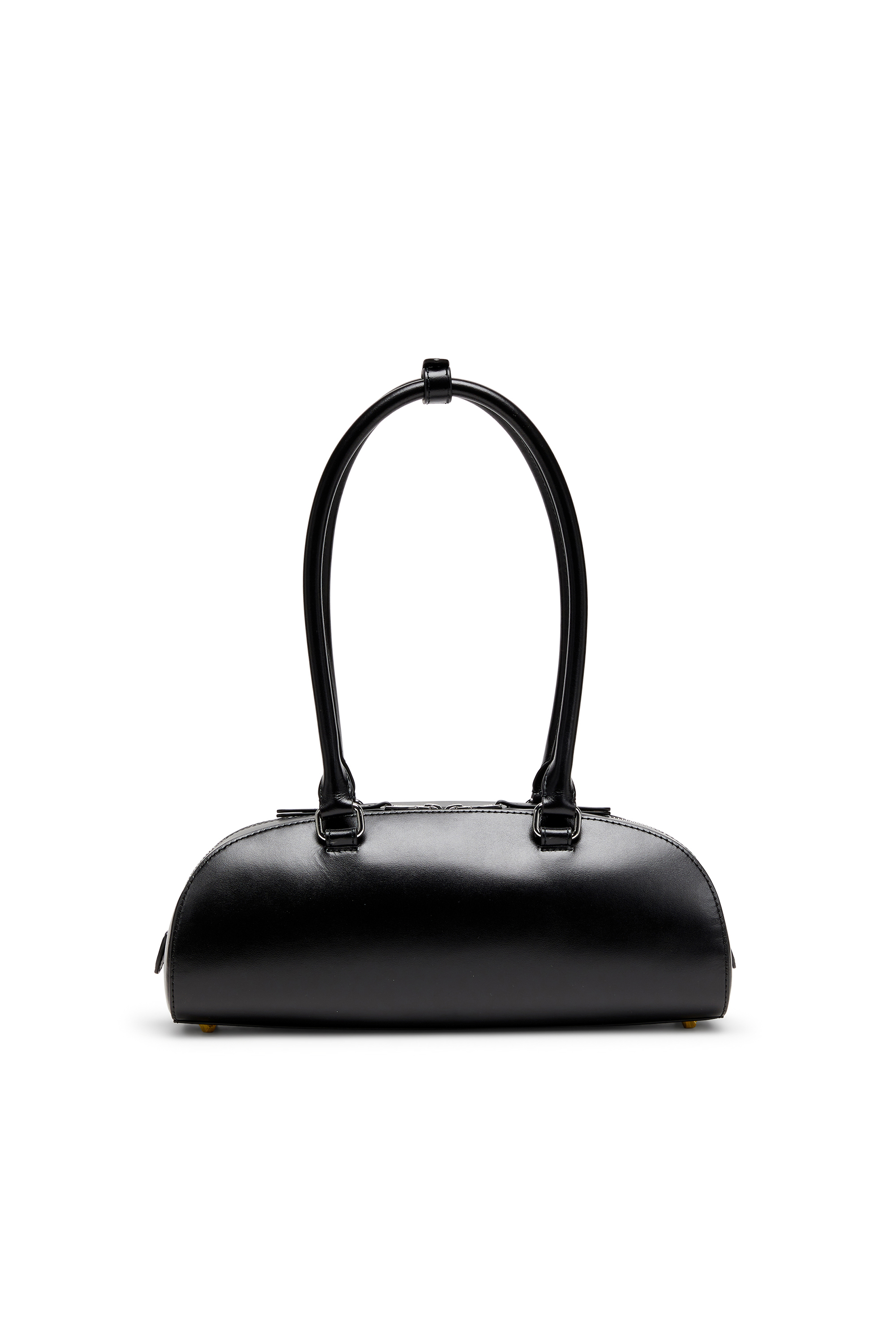 Diesel - 1DR DOME SHOULDER EW, 1DR Dome - Sac bowling allong&eacute; en cuir Femme in Noir - 2