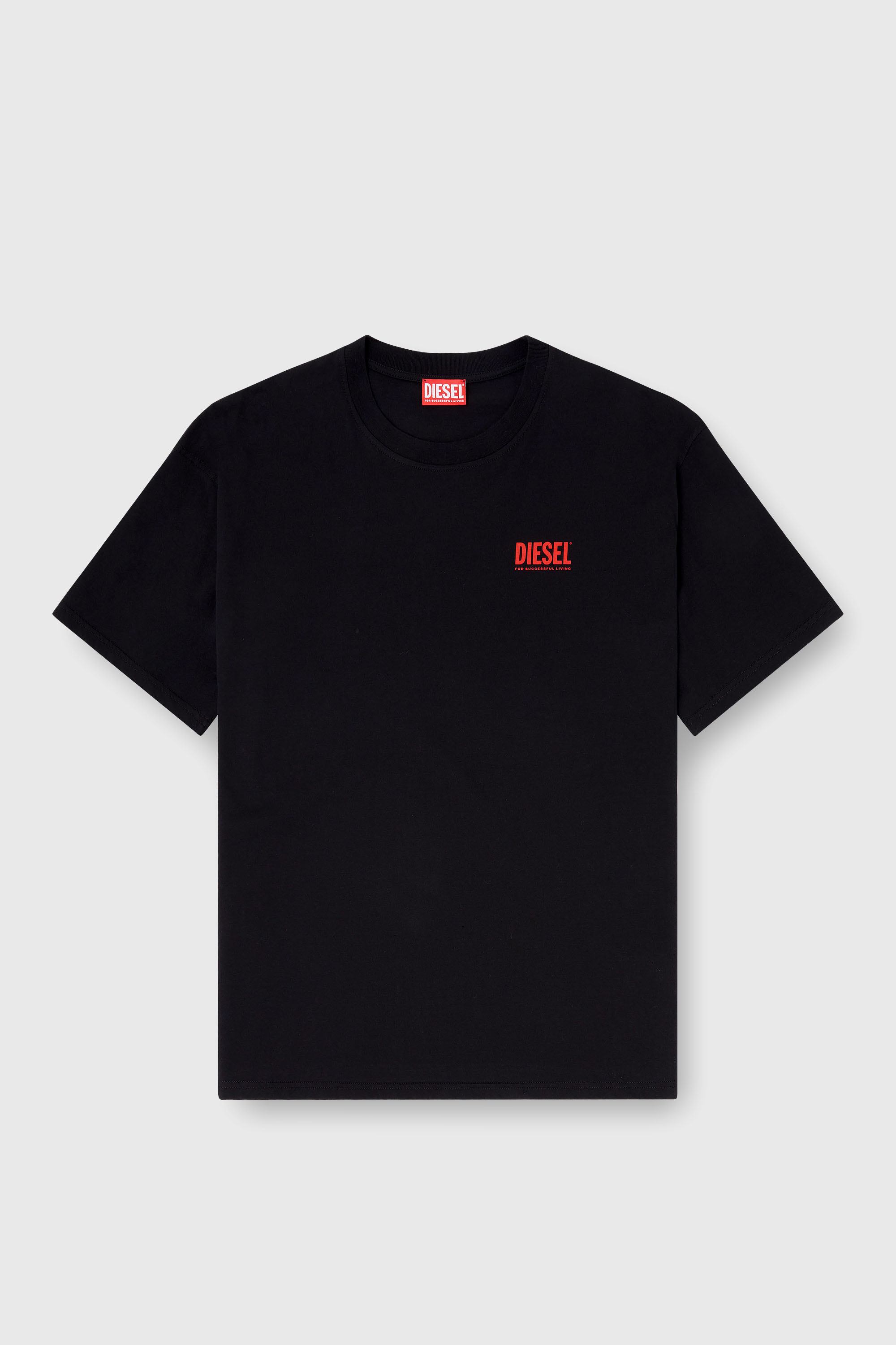 Diesel - T-BOXT-BISK, T-shirt en coton avec imprim&eacute; Diesel Biscotto Homme in Noir - 2