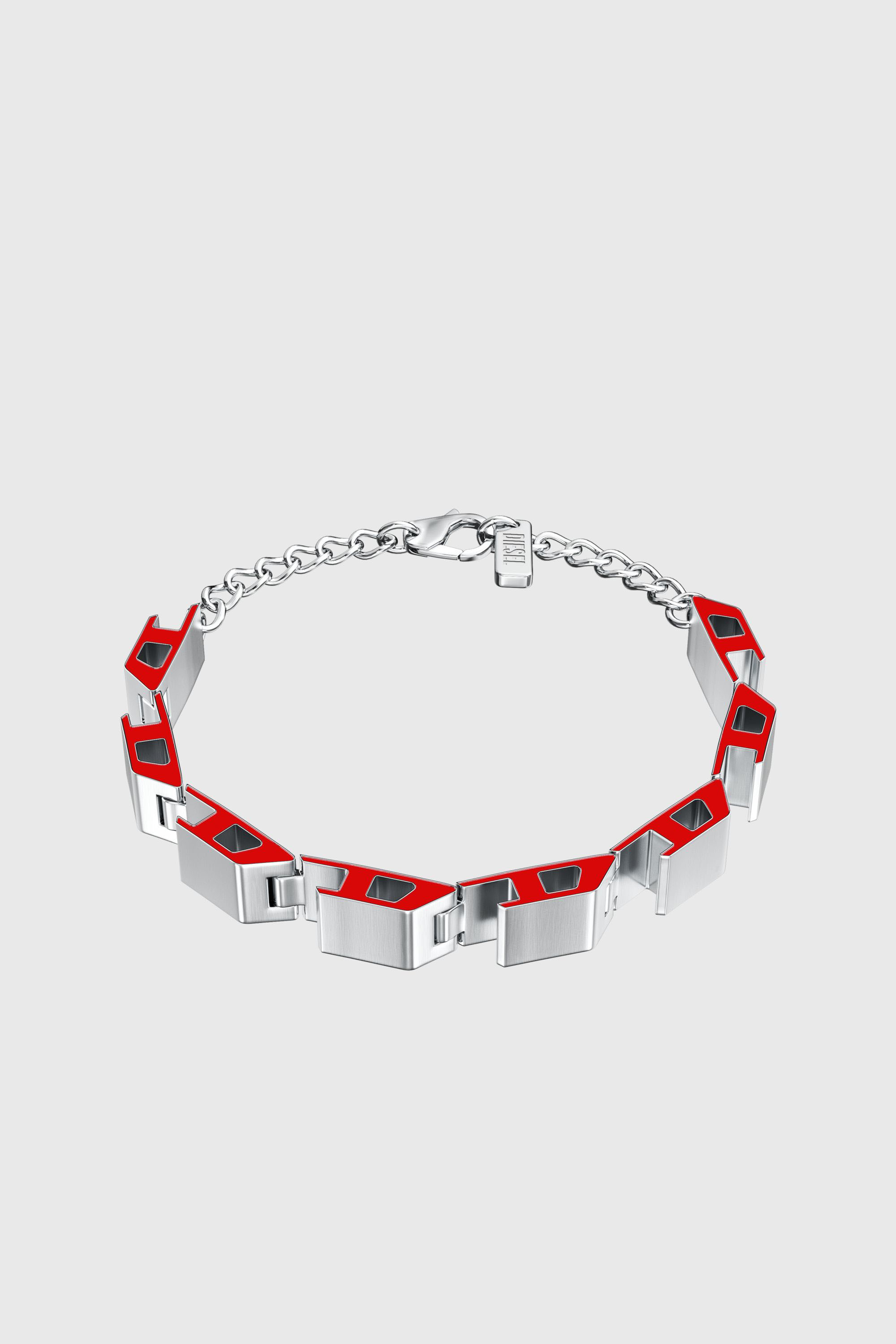 Diesel - DX1690040 JEWELLERY, Bracelet en acier inoxydable Mixte in Gris argent&eacute; - 1