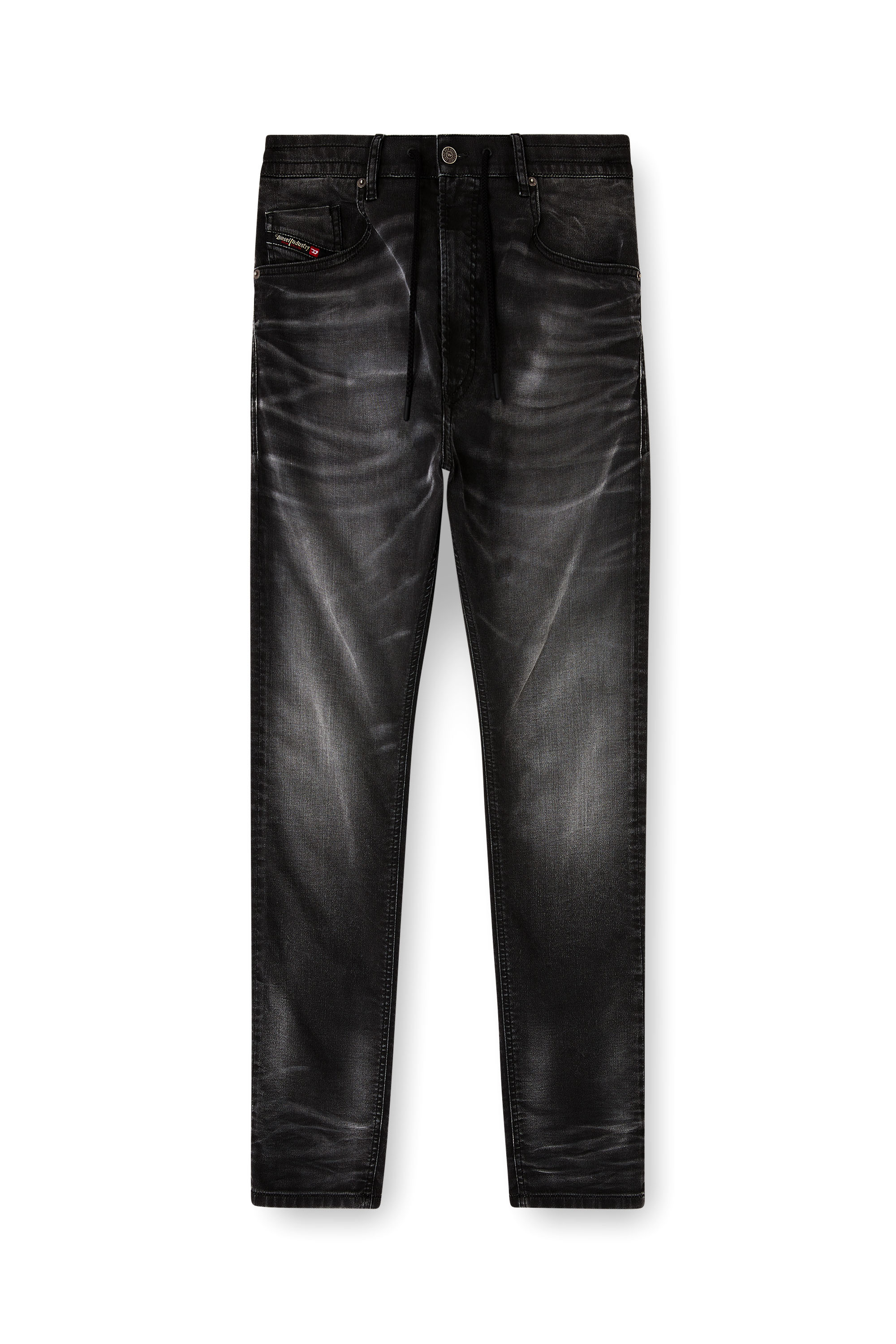 Diesel - Regular 2032 D-Krooley Joggjeans&reg; 068UG Homme, Noir/Gris fonc&eacute; - Image 3