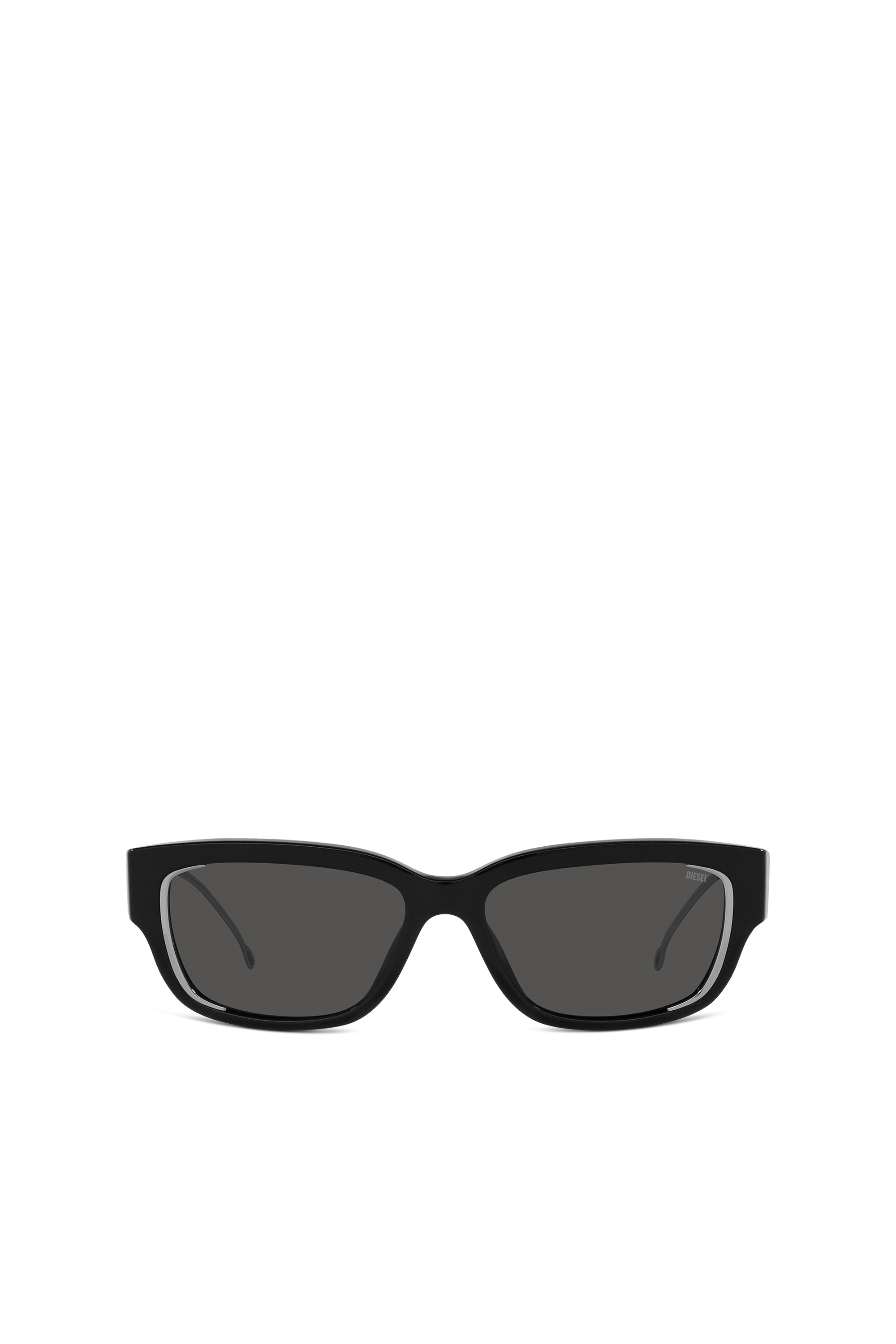 Diesel - 0DL2002 SIZE 56, Lunettes de soleil rectangulaires Mixte in Noir - 1