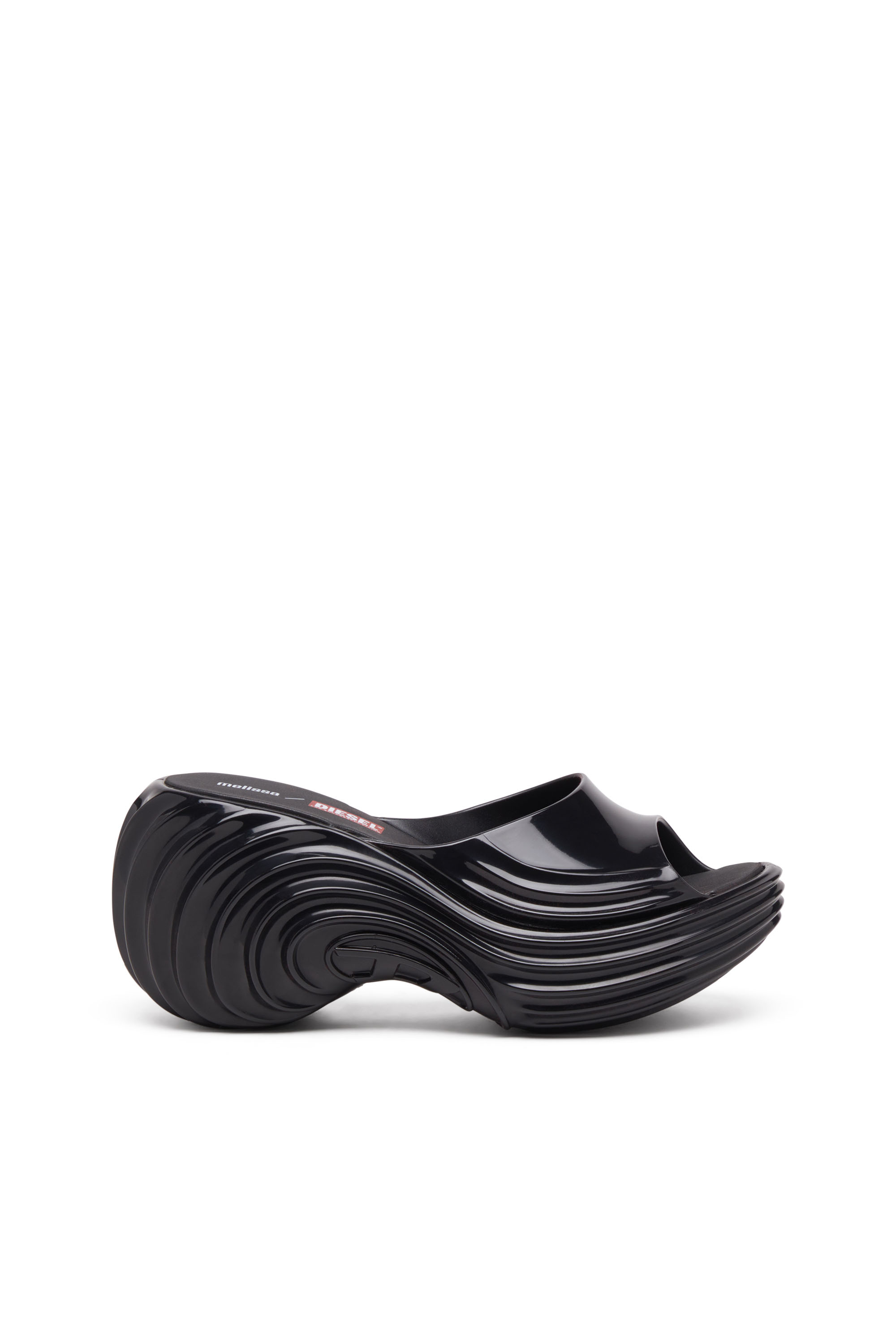 Diesel - MELISSA QUANTUM PLATFORM, Mule à plateforme en Melflex® Femme in Noir - 1