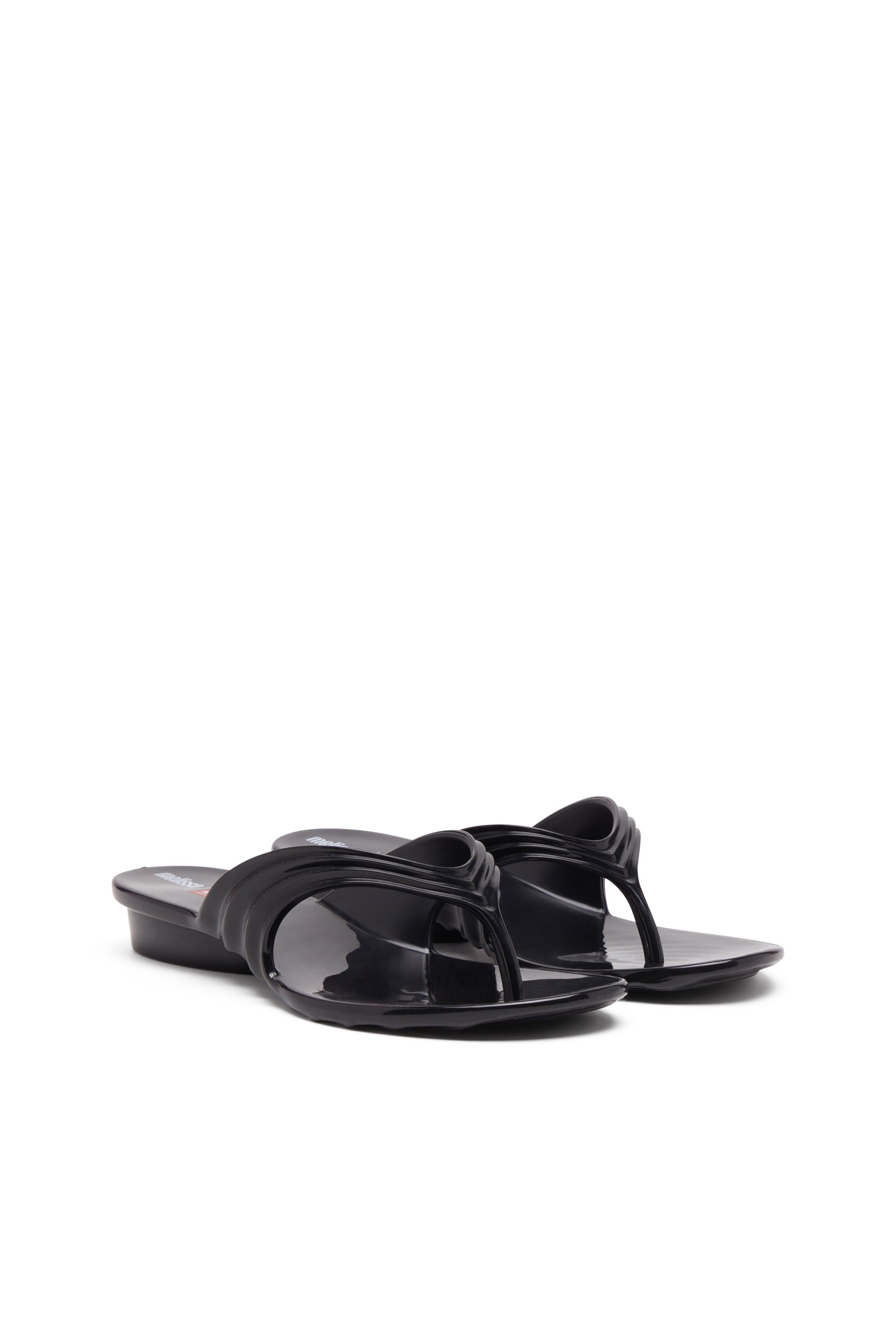 Diesel - MELISSA QUANTUM THONG, Tong sculpturale en Melflex® Femme in Noir - 3