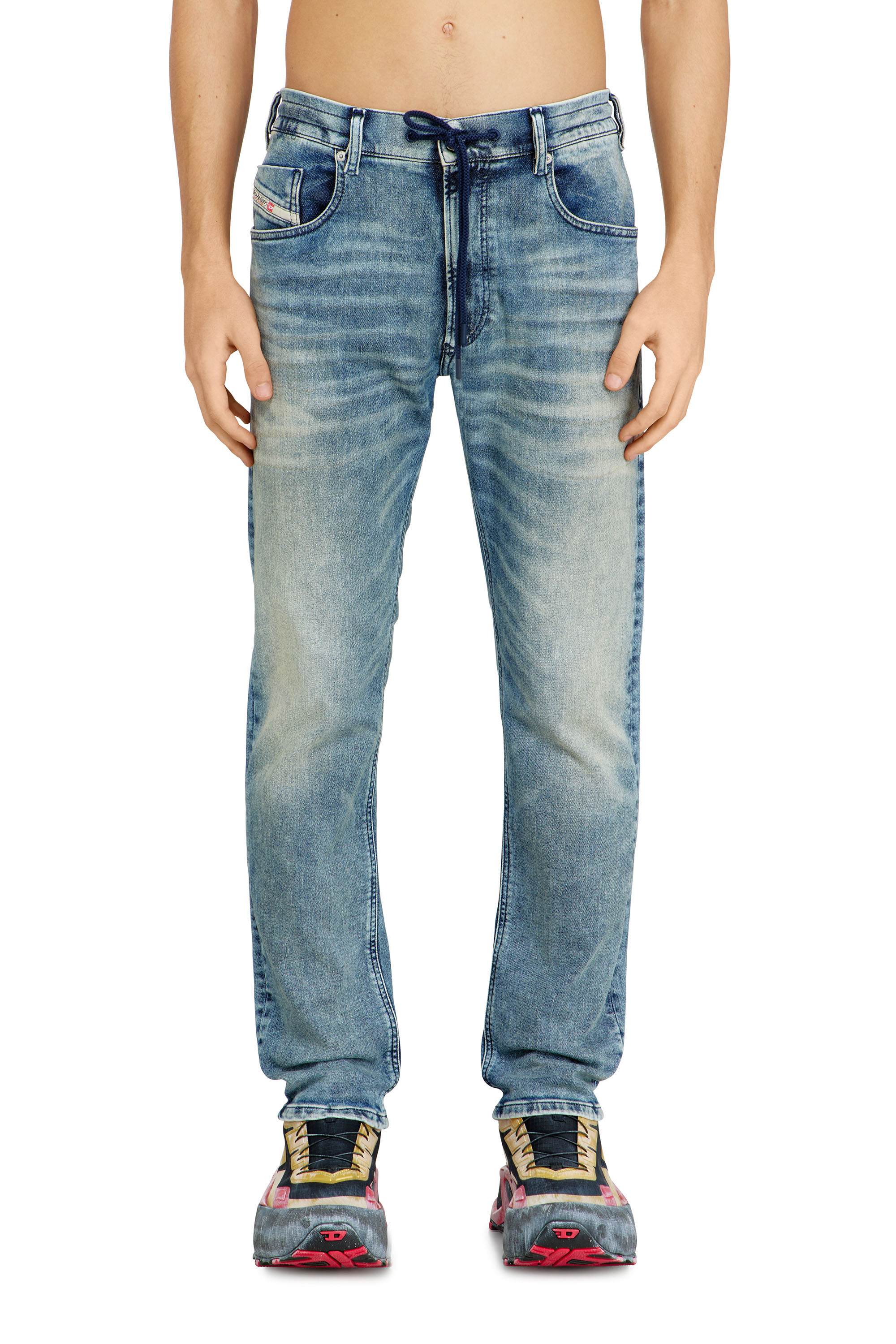 Diesel - Man's Regular 2032 D-Krooley Joggjeans&reg; 09N63, Light Blue - 1