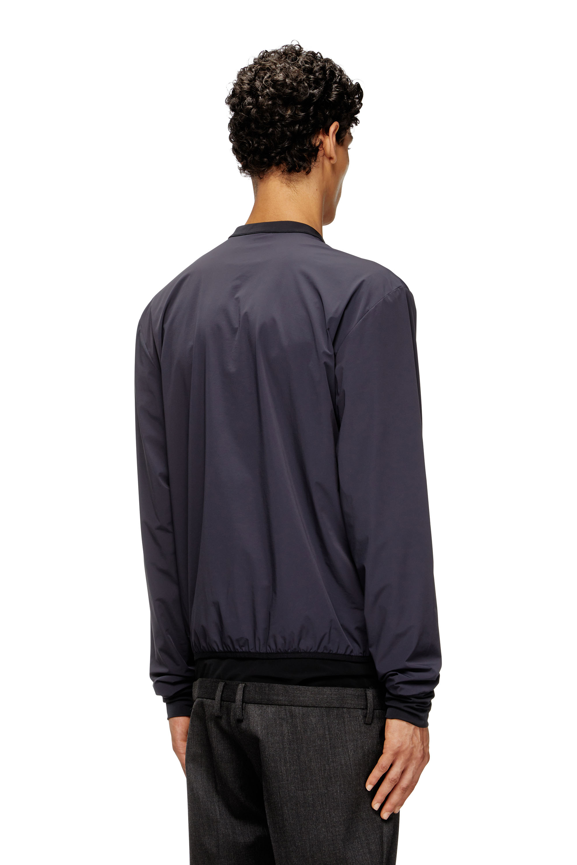 Diesel - J-DOMNALL-NY, Veste en nylon bi-stretch Homme in Bleu - 4