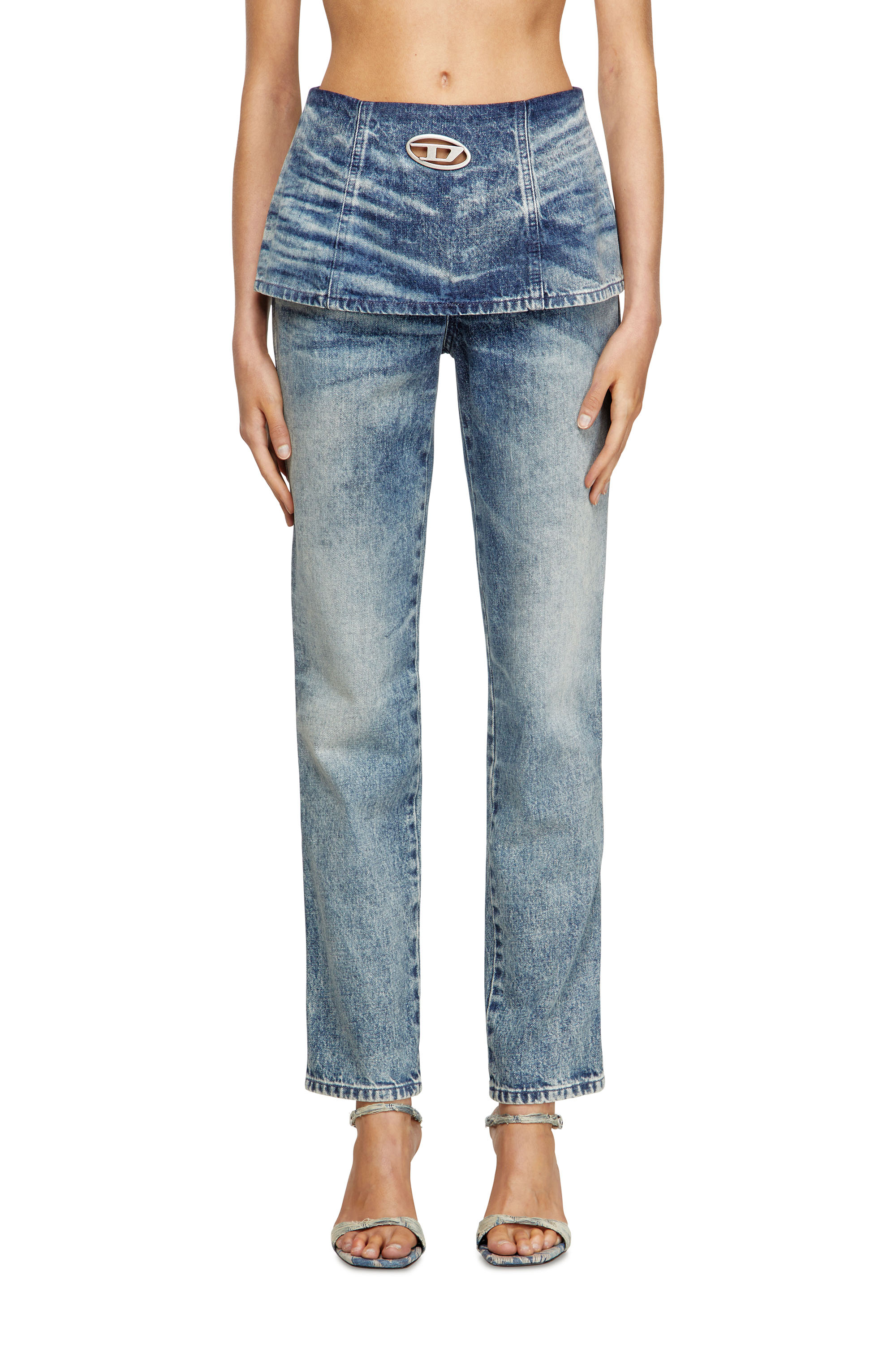 Diesel - Slim Jeans D-Hourjian 007DA Femme, Bleu Clair - Image 3