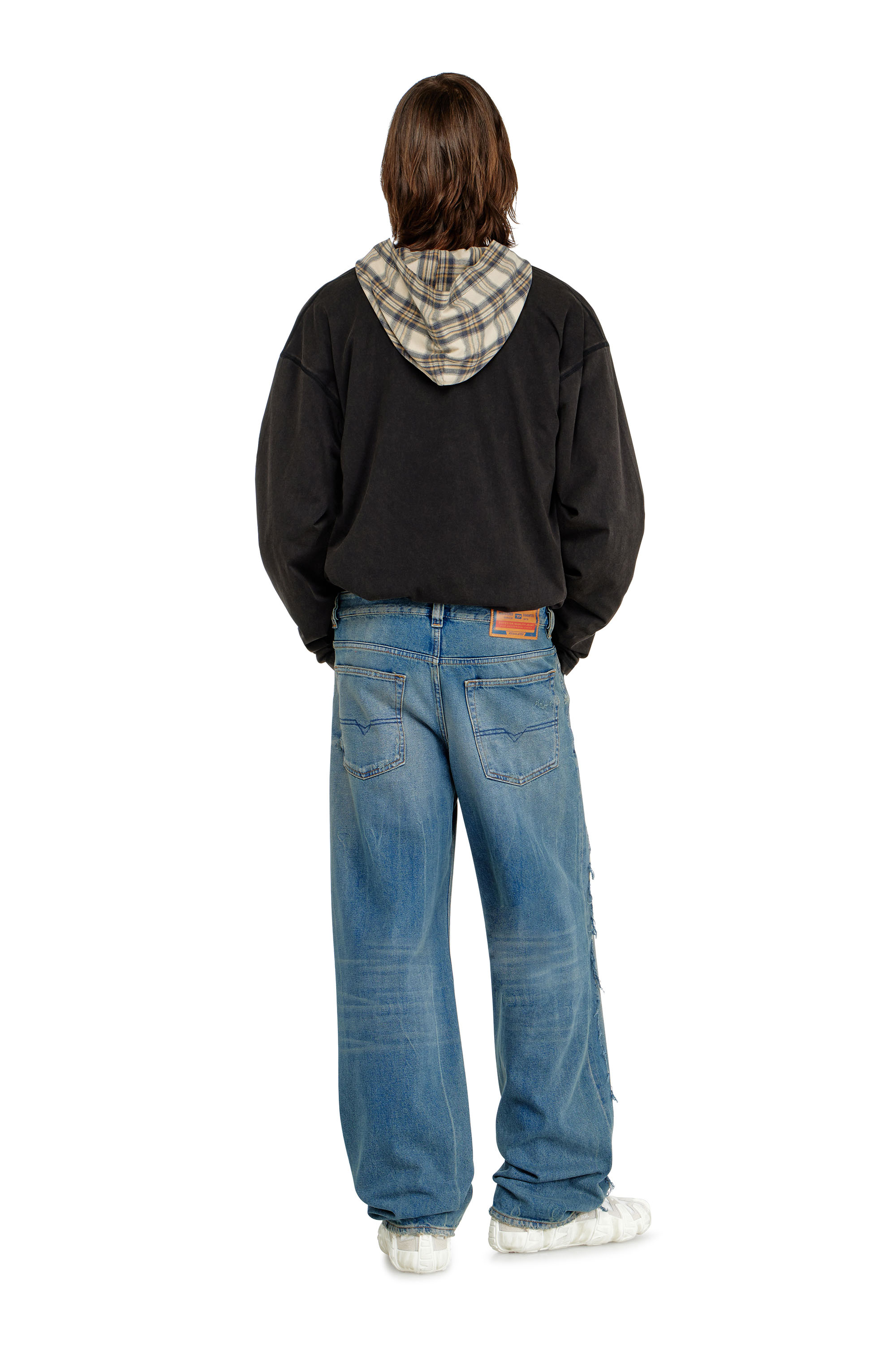 Diesel - Relaxed Jeans 2001 D-Macro 09N27 Homme, Bleu moyen - Image 3