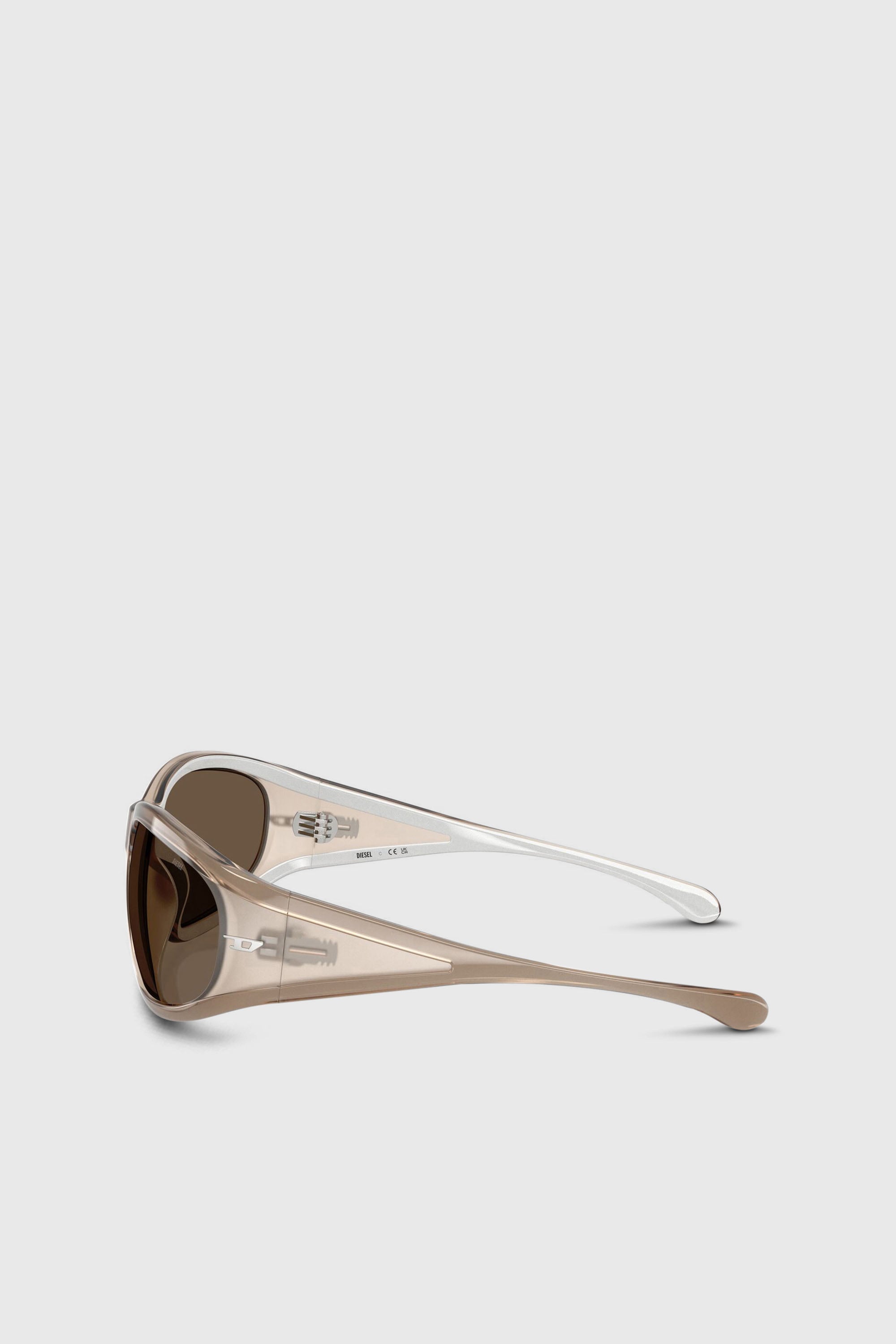 Diesel - 0DL3002, Lunettes de soleil rectangulaires en ac&eacute;tate Mixte in Marron - 2
