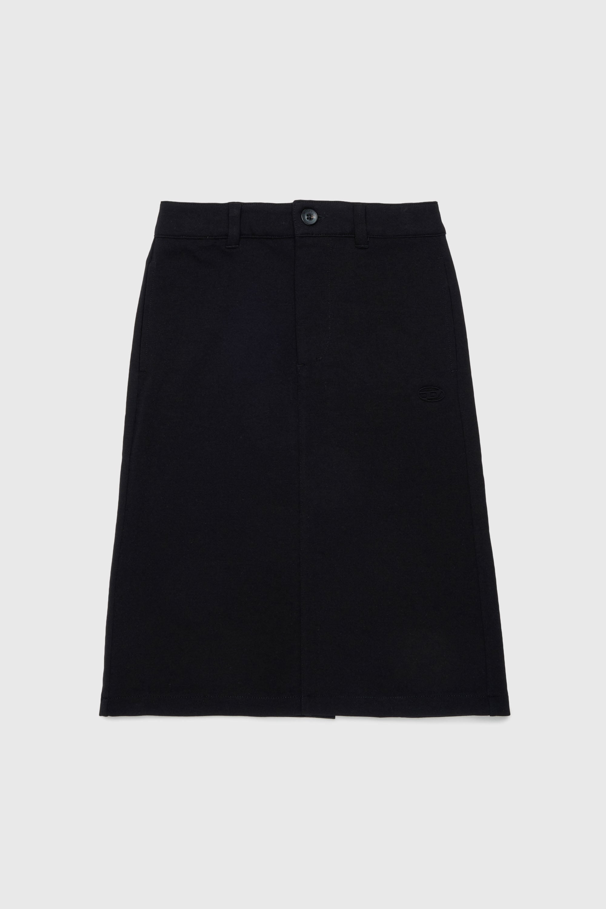 Diesel - GMILX, Jupe en m&eacute;lange de viscose stretch Femme in Noir - 1