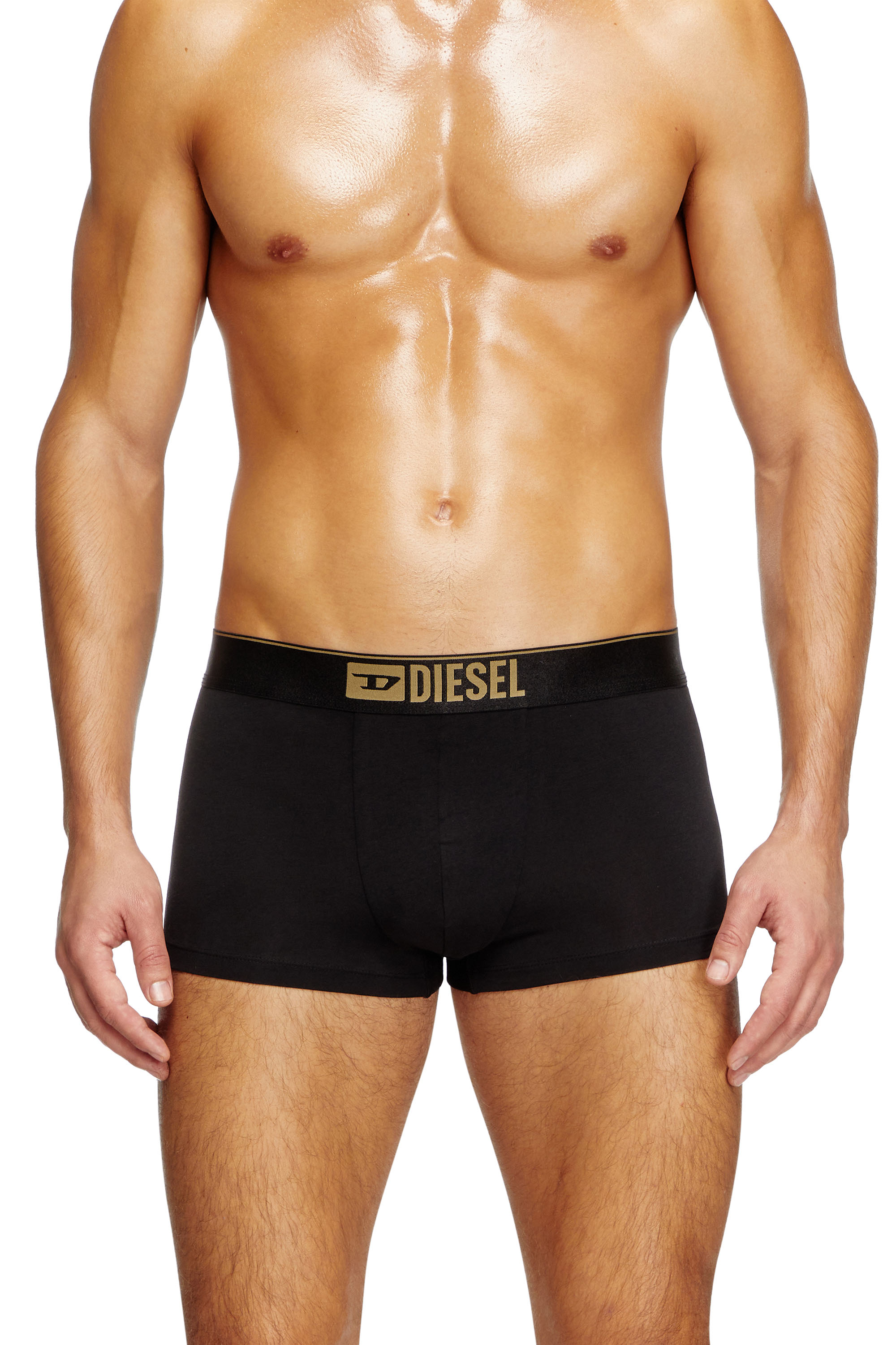 Diesel - DAMIEN-GFT-3PACK, Lot de trois boxers métallisés Homme in Noir - 2