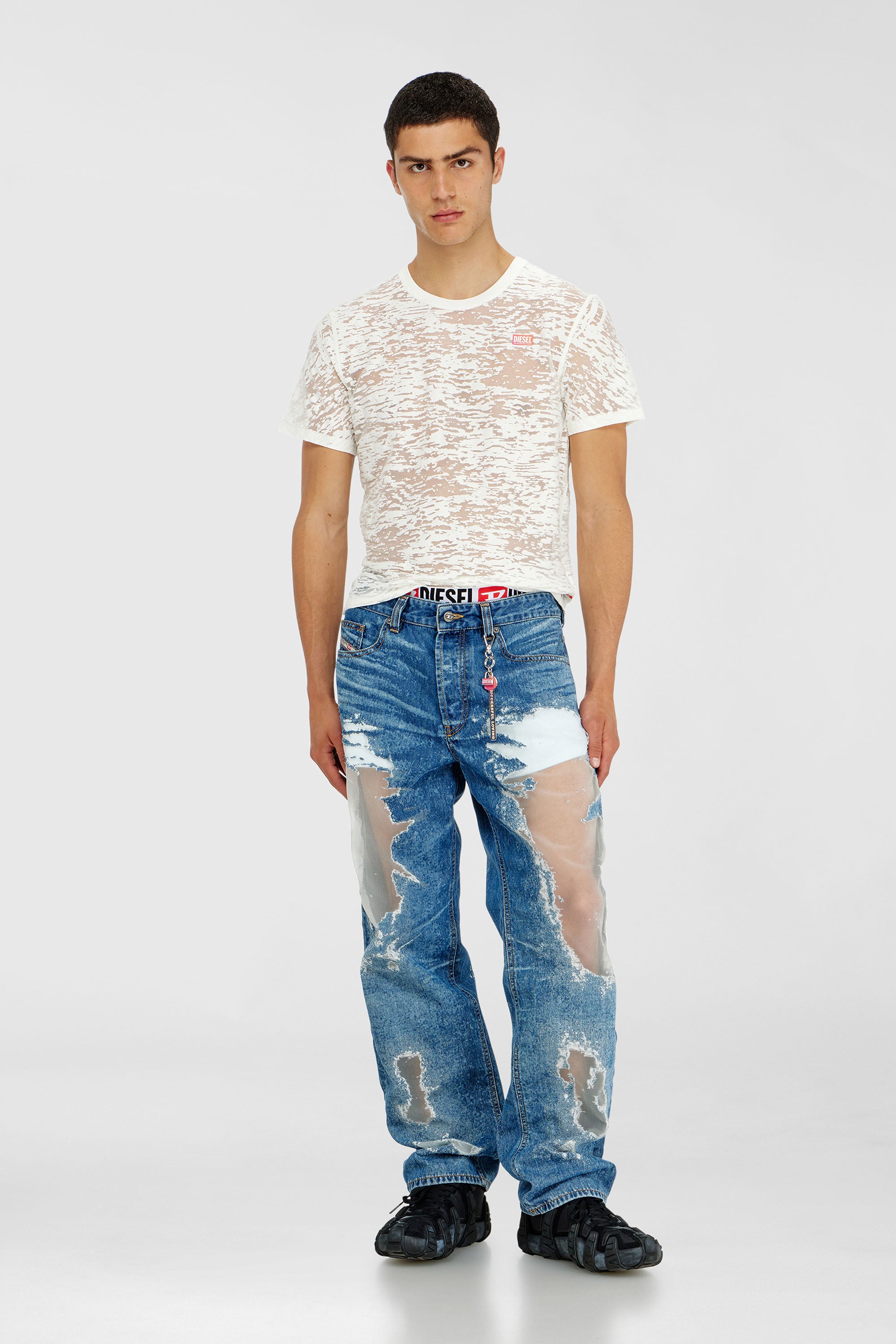 Diesel - Regular Jeans 2024 D-Macs 068ZH Homme, Bleu moyen - Image 1