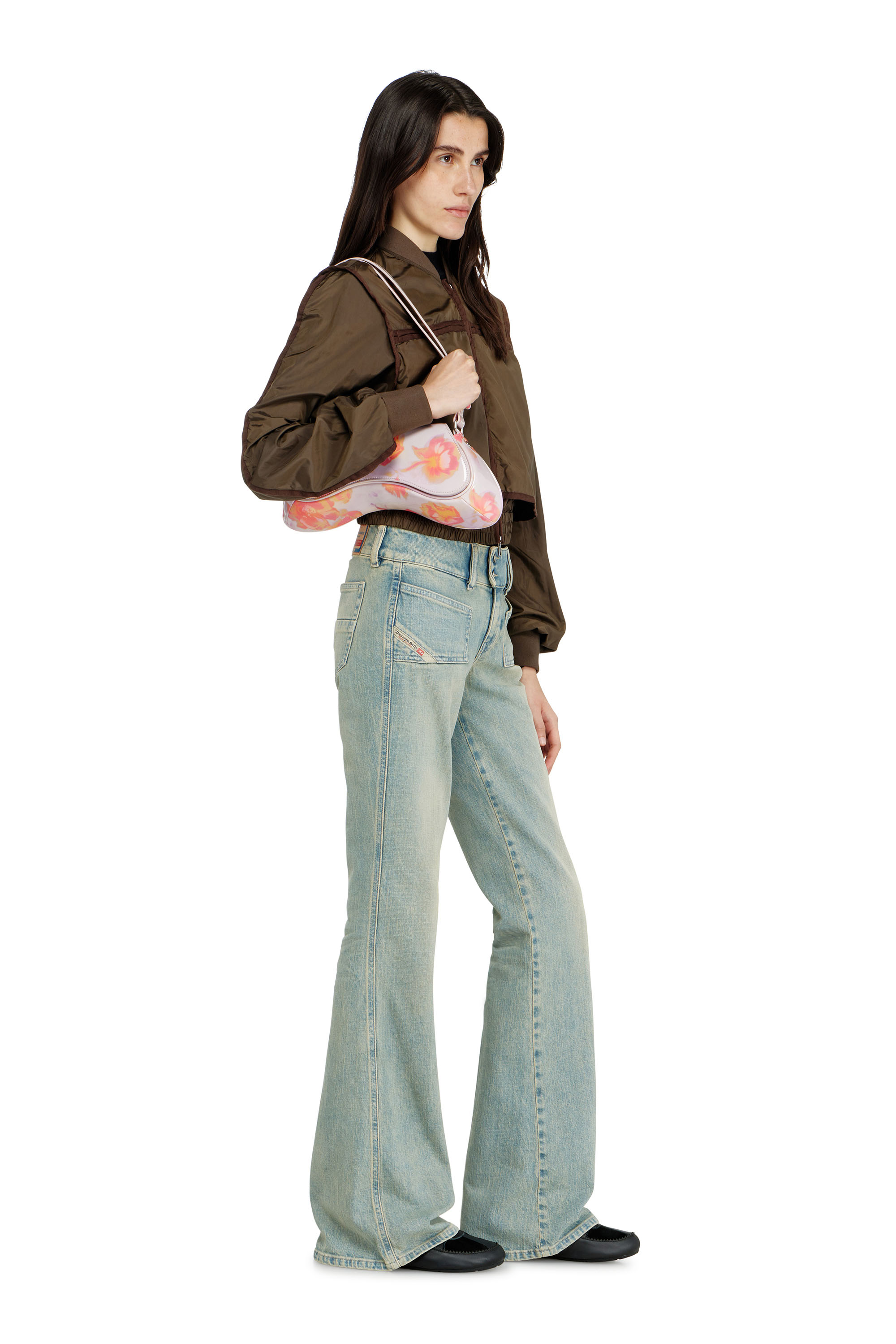 Diesel - Bootcut Jeans D-Hush 09N33 Femme, Bleu moyen - Image 2