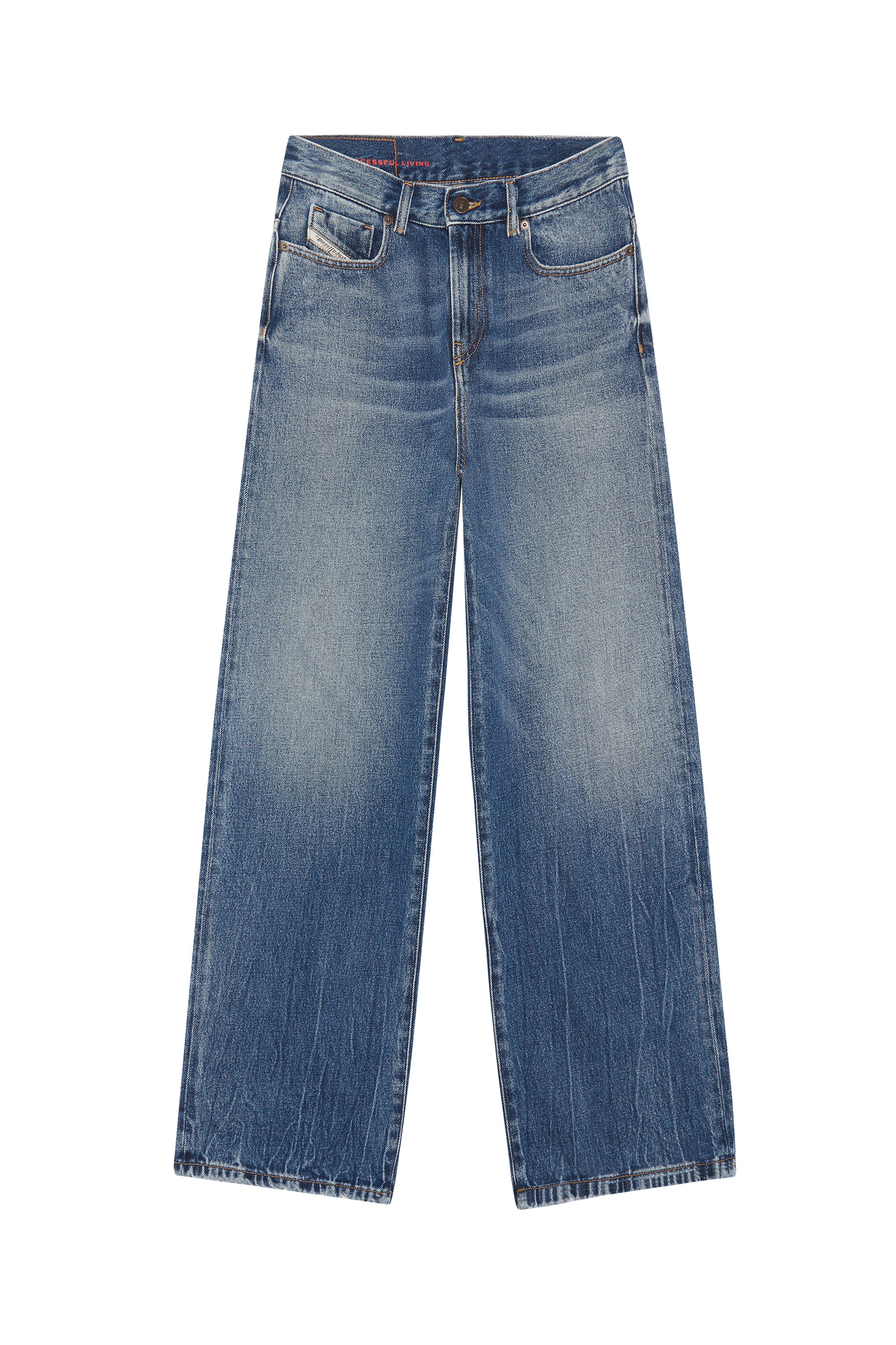 Diesel - 2000 WIDEE 09E03 Bootcut and Flare Jeans, Bleu moyen - Image 6