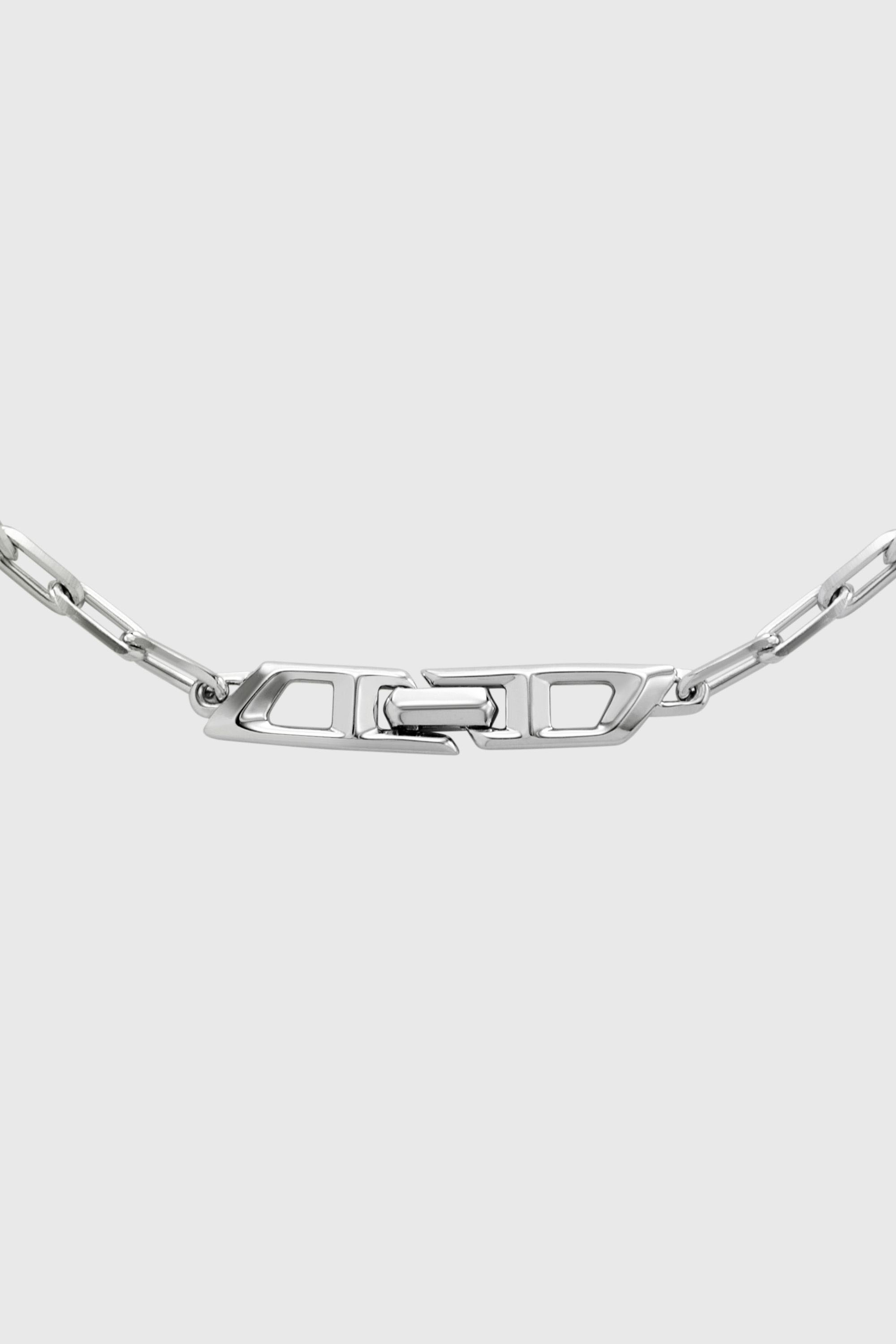 Diesel - DL1364040 STERLING SILVER JEWEL, Collier cha&icirc;ne en argent sterling Mixte in Gris argent&eacute; - 2