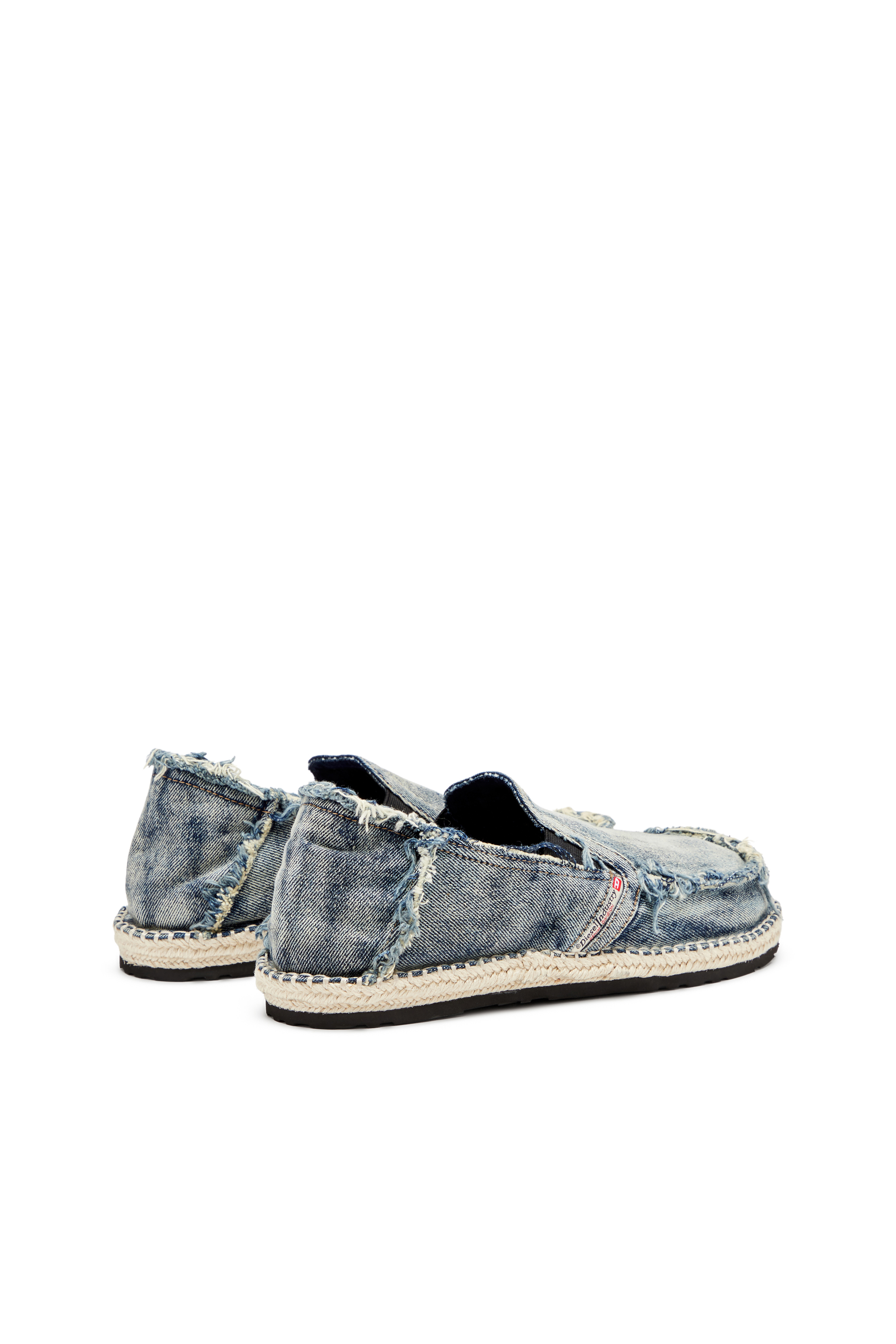 Diesel - D-LUKAS ESP, D-Lukas-Mocassins espadrilles en denim vieilli Homme in Bleu - 3