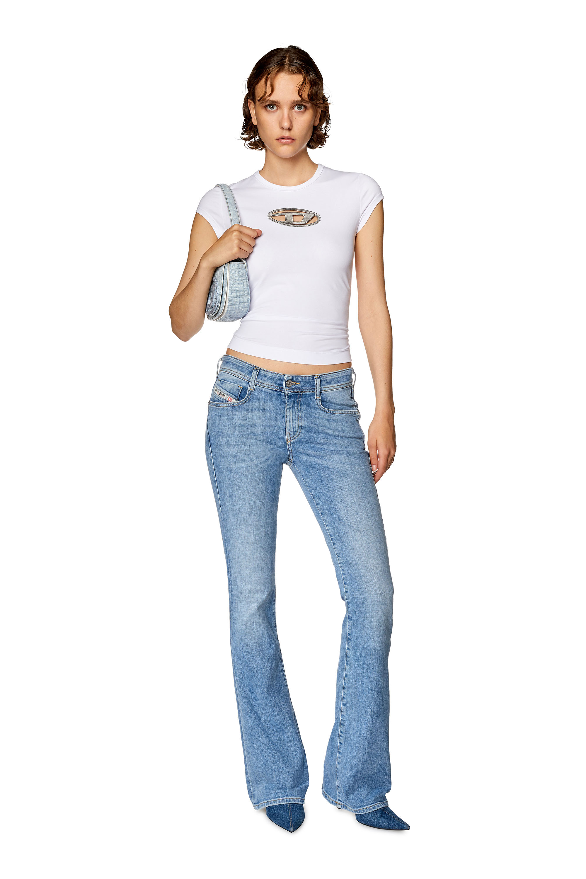Diesel - Bootcut and Flare Jeans 1969 D-Ebbey 09F76, Bleu Clair - Image 1