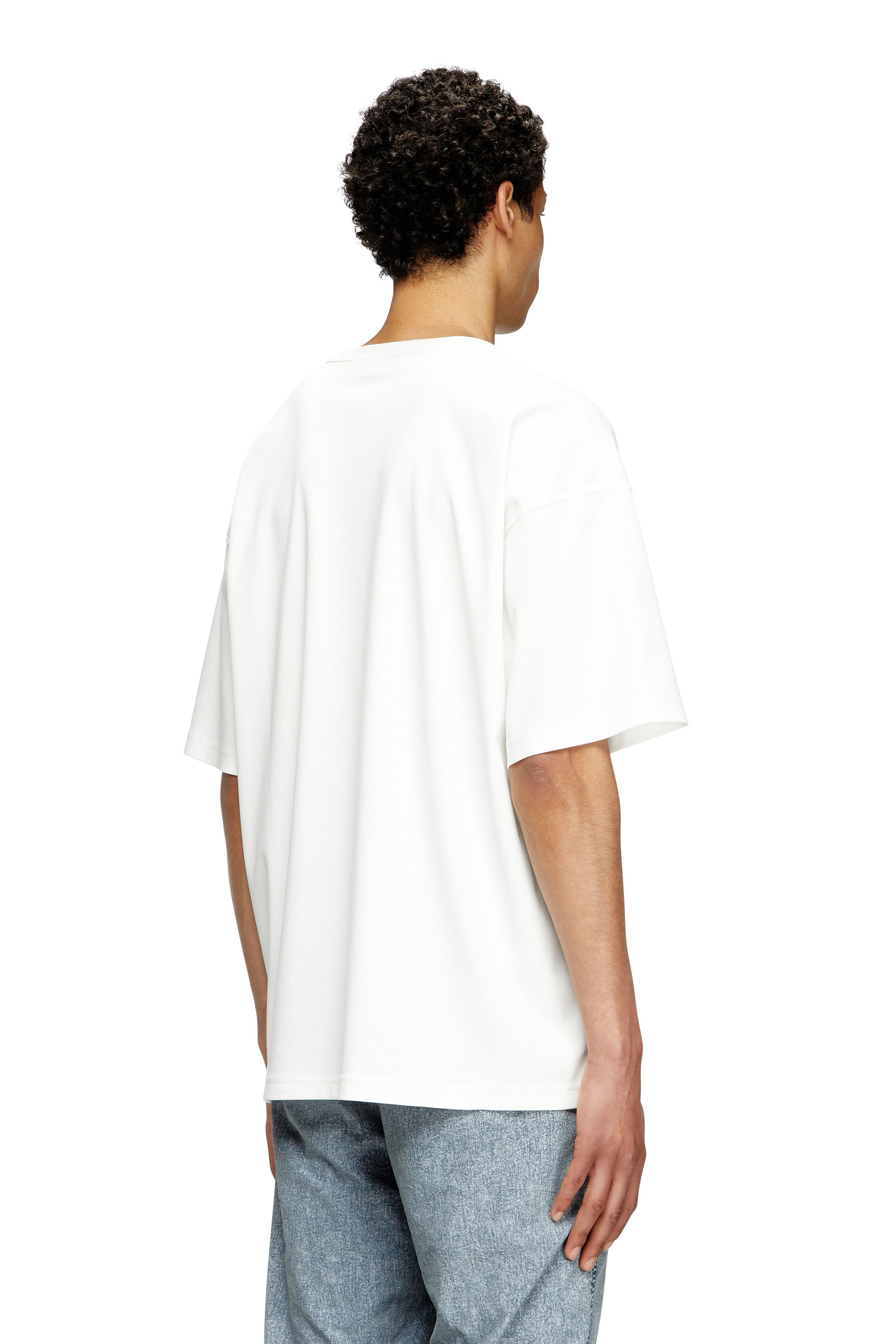 Diesel - T-BOXT-T6, T-shirt avec Oval D rouge Homme in Blanc - 4