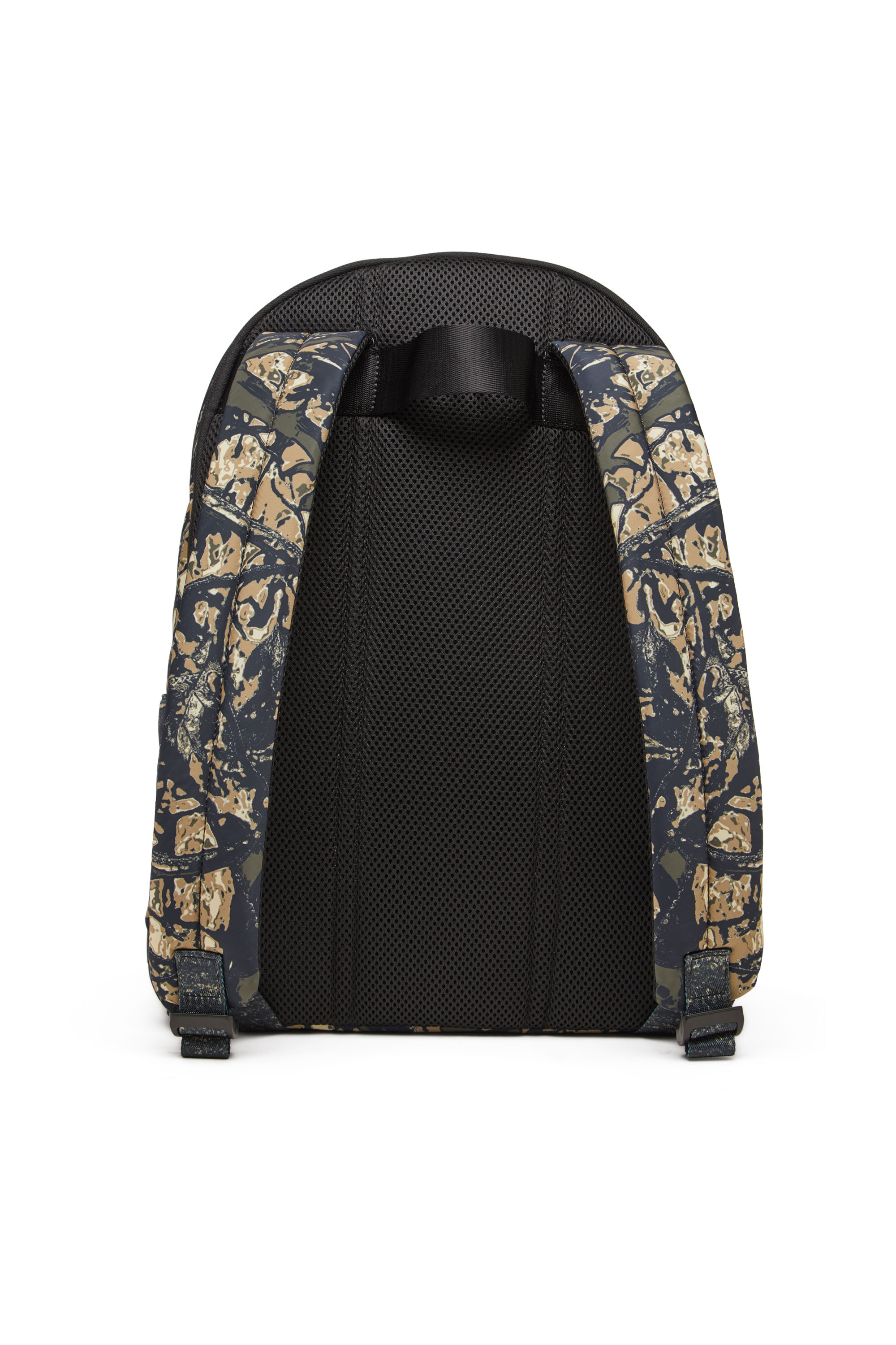 Diesel - D-PACK BACKPACK X, Backpack in camo-print fabric Mixte in Vert - 3