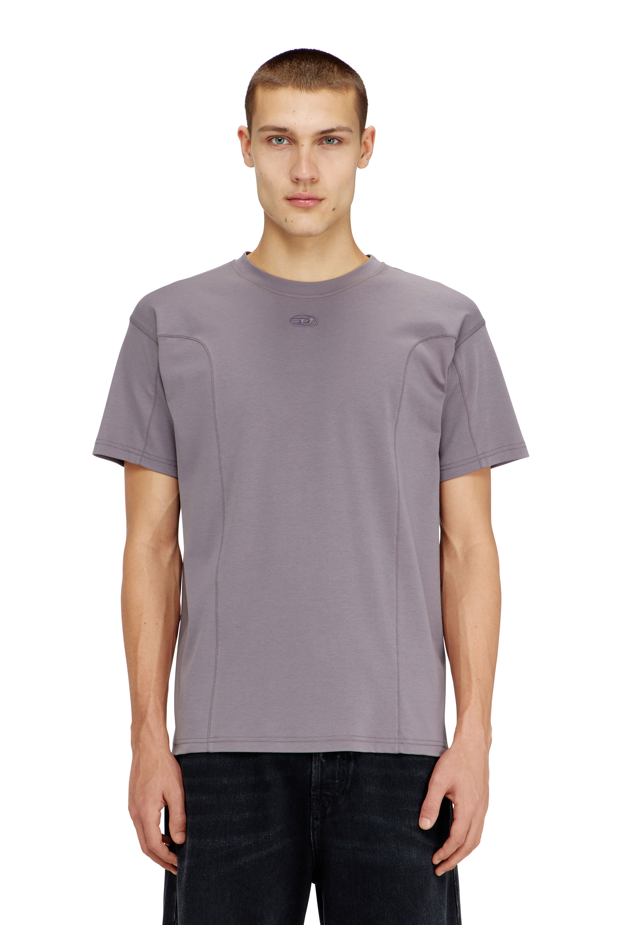 Diesel - T-NORM-INT, T-shirt &agrave; manches courtes avec empi&egrave;cements Homme in ToBeDefined - 1