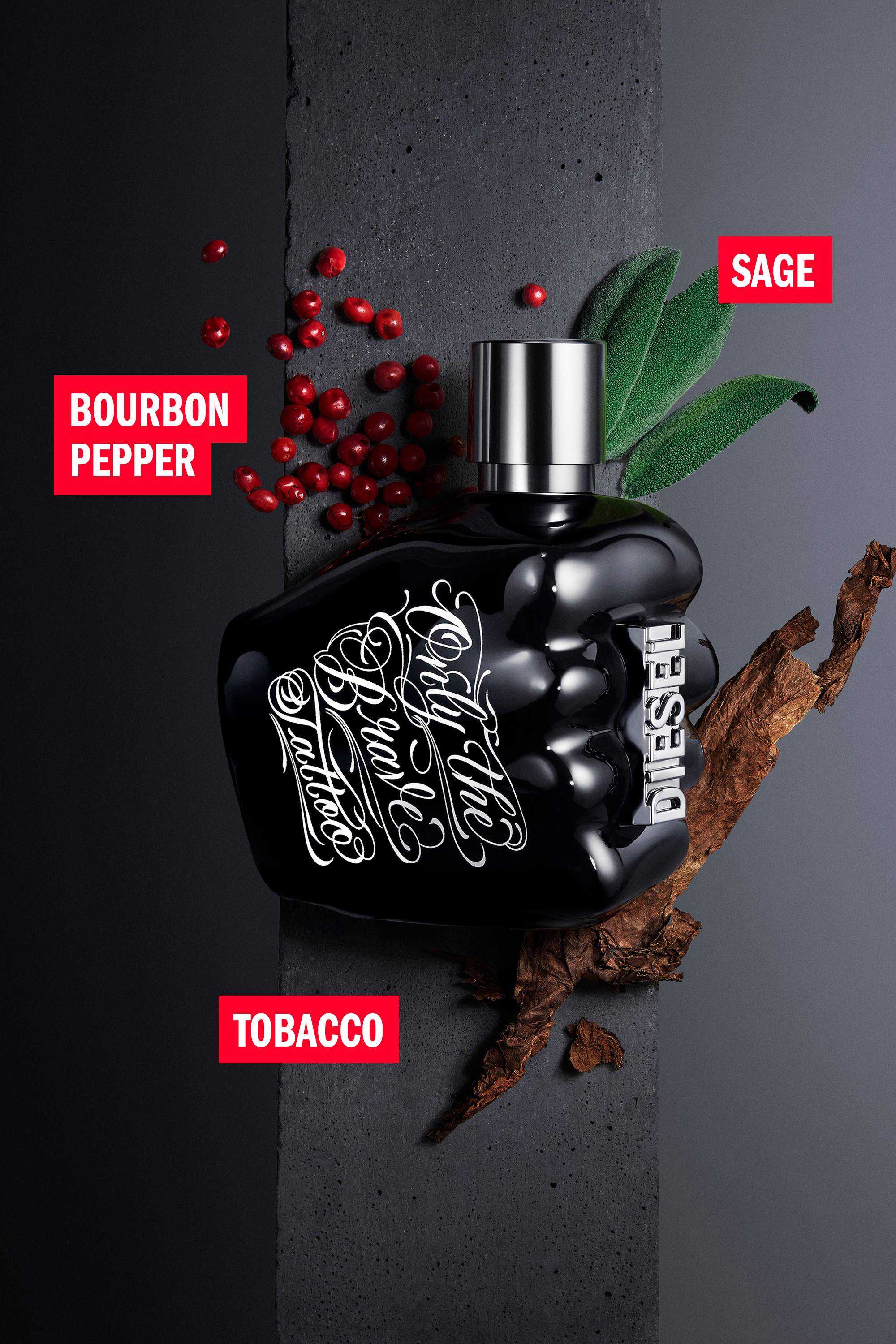 Diesel - ONLY THE BRAVE TATTOO 50 ML, Noir - Image 4